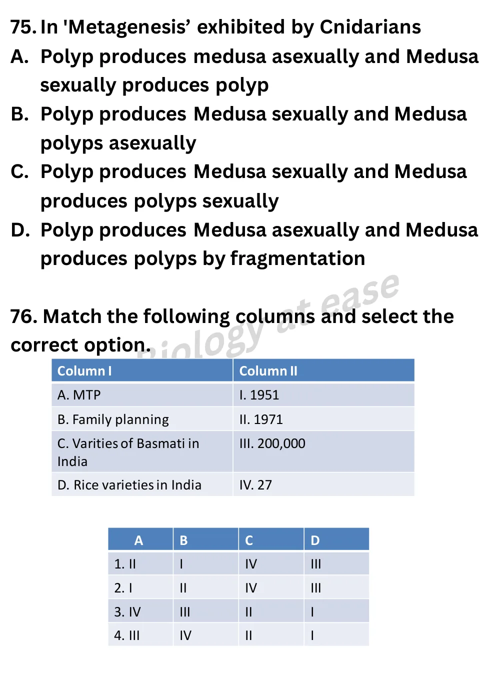 NEET Biology Full Mock 2 question sheet image 28