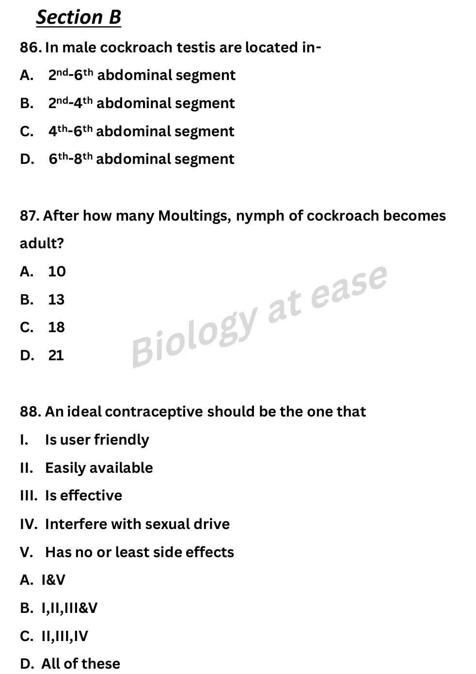 NEET Biology Full Mock 2 question sheet image 33