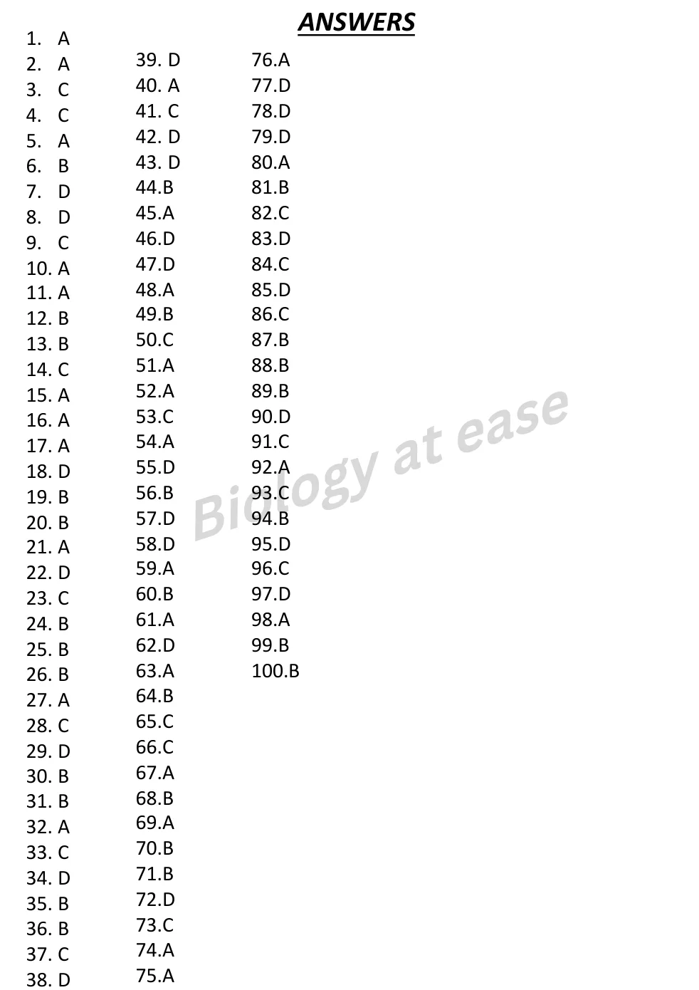 NEET Biology Full Mock 2 question sheet image 38