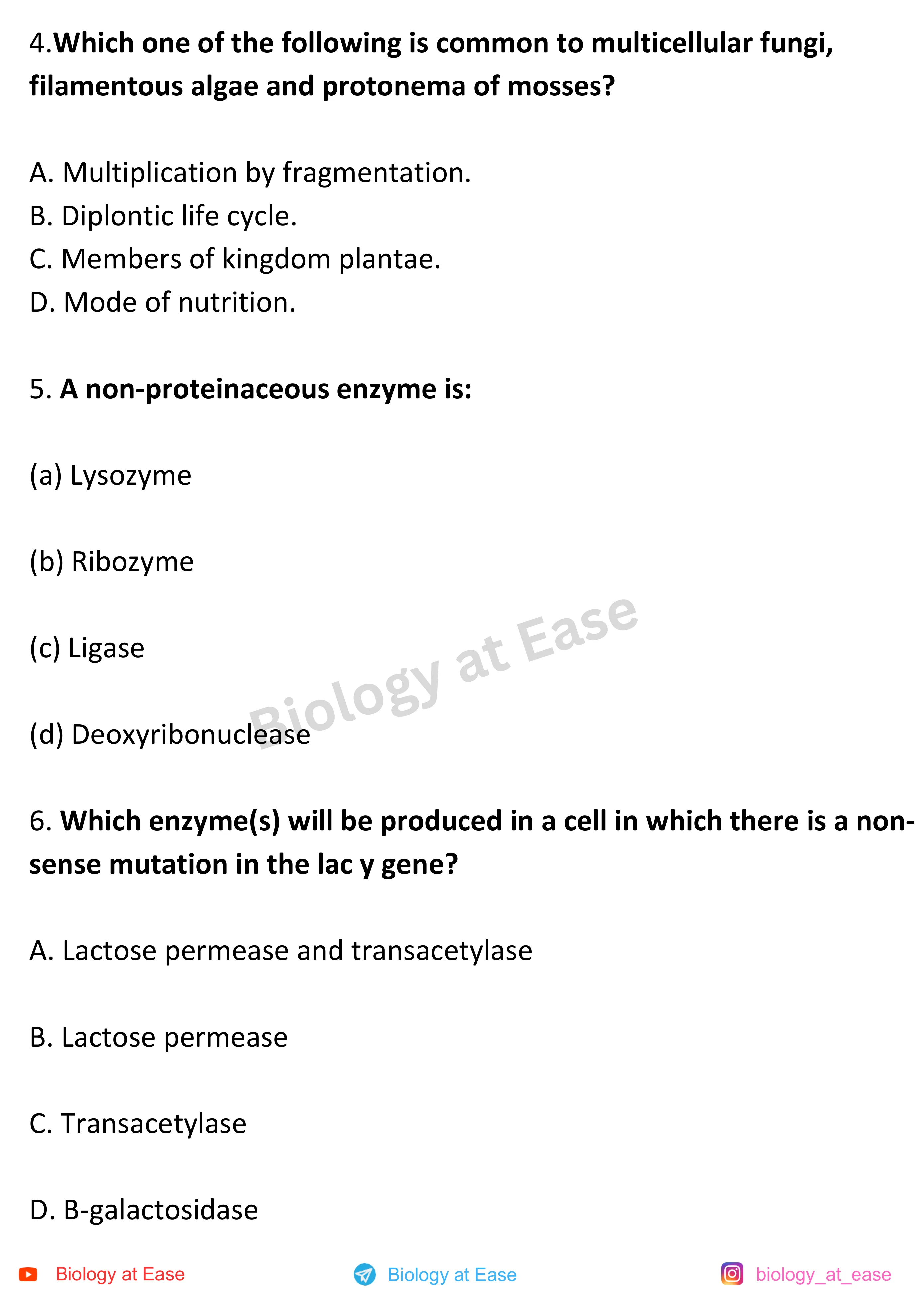 NEET Biology Full Mock 3 question sheet image 2