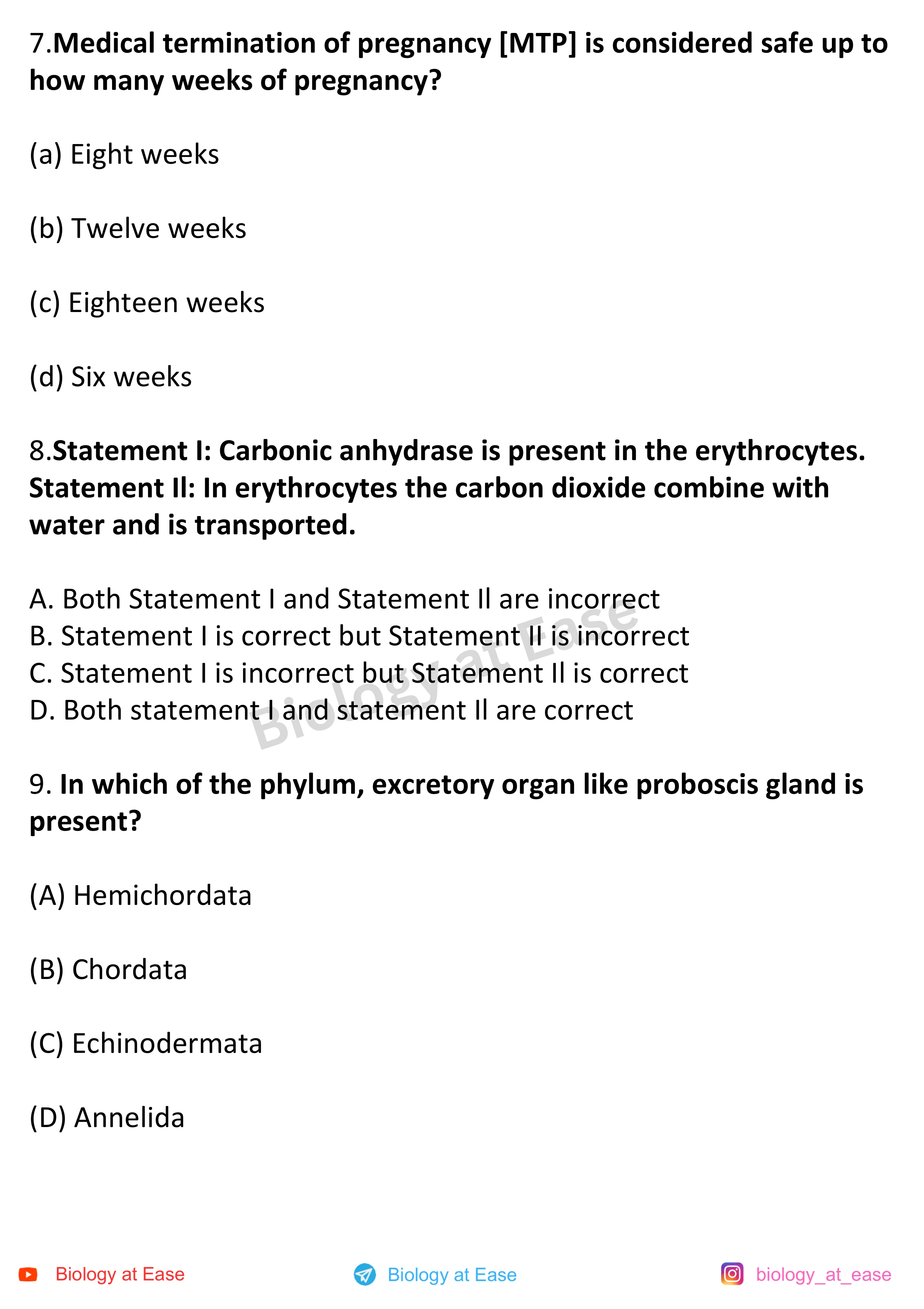NEET Biology Full Mock 3 question sheet image 3