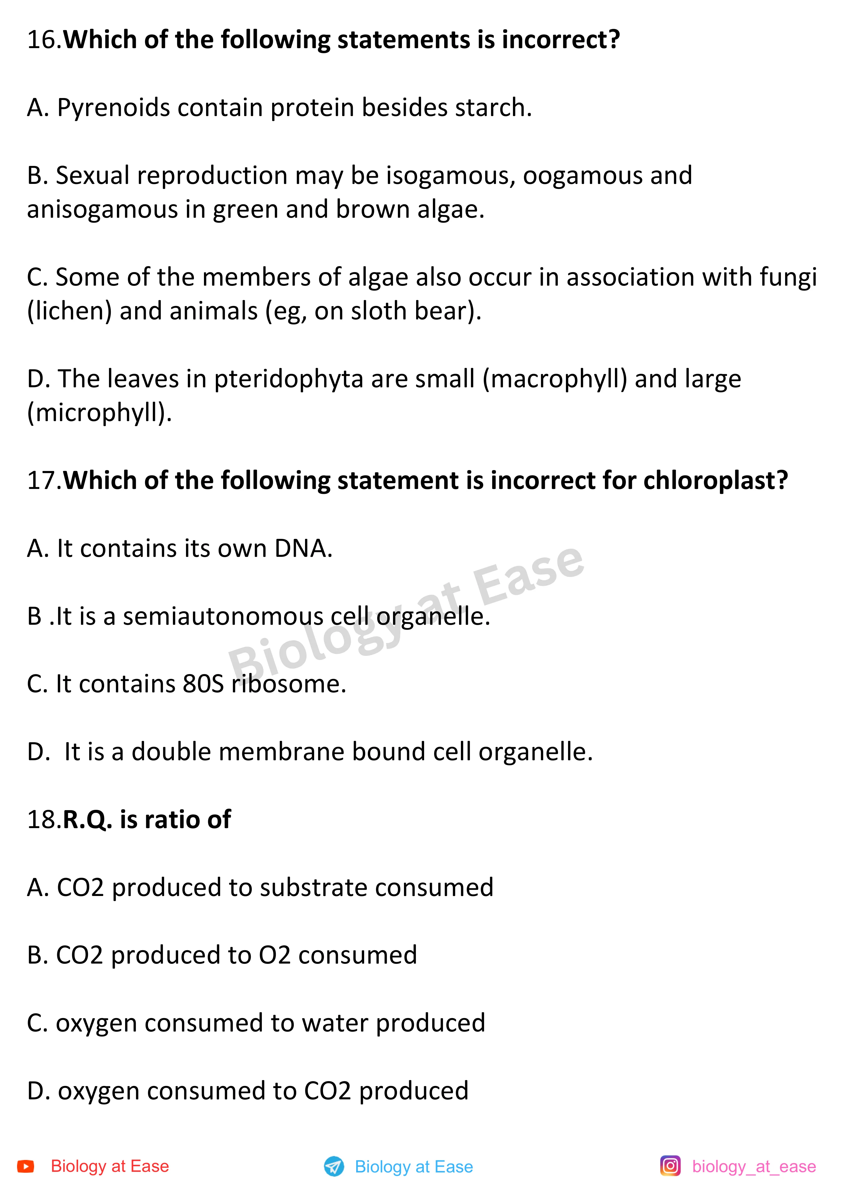 NEET Biology Full Mock 3 question sheet image 6