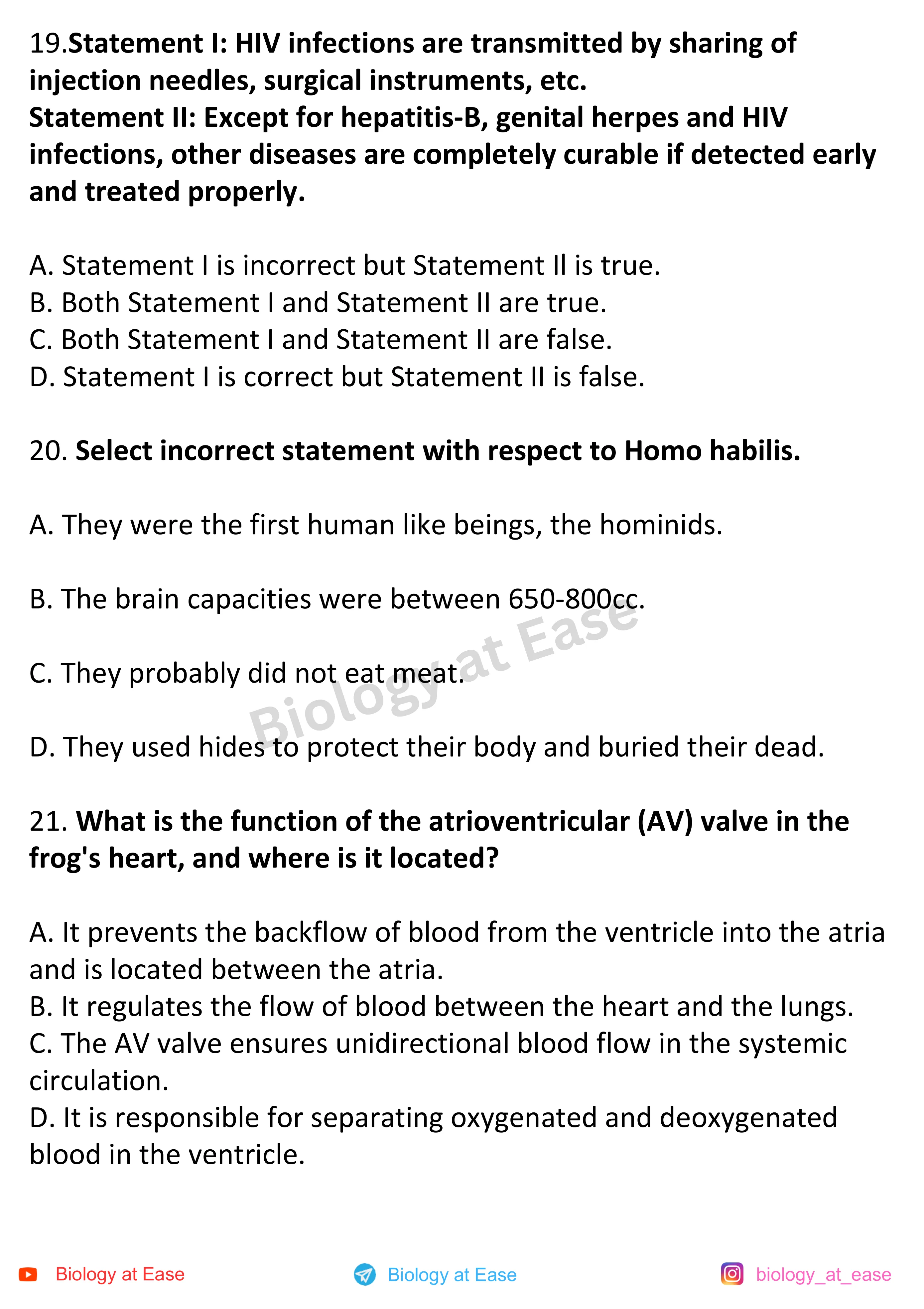 NEET Biology Full Mock 3 question sheet image 7