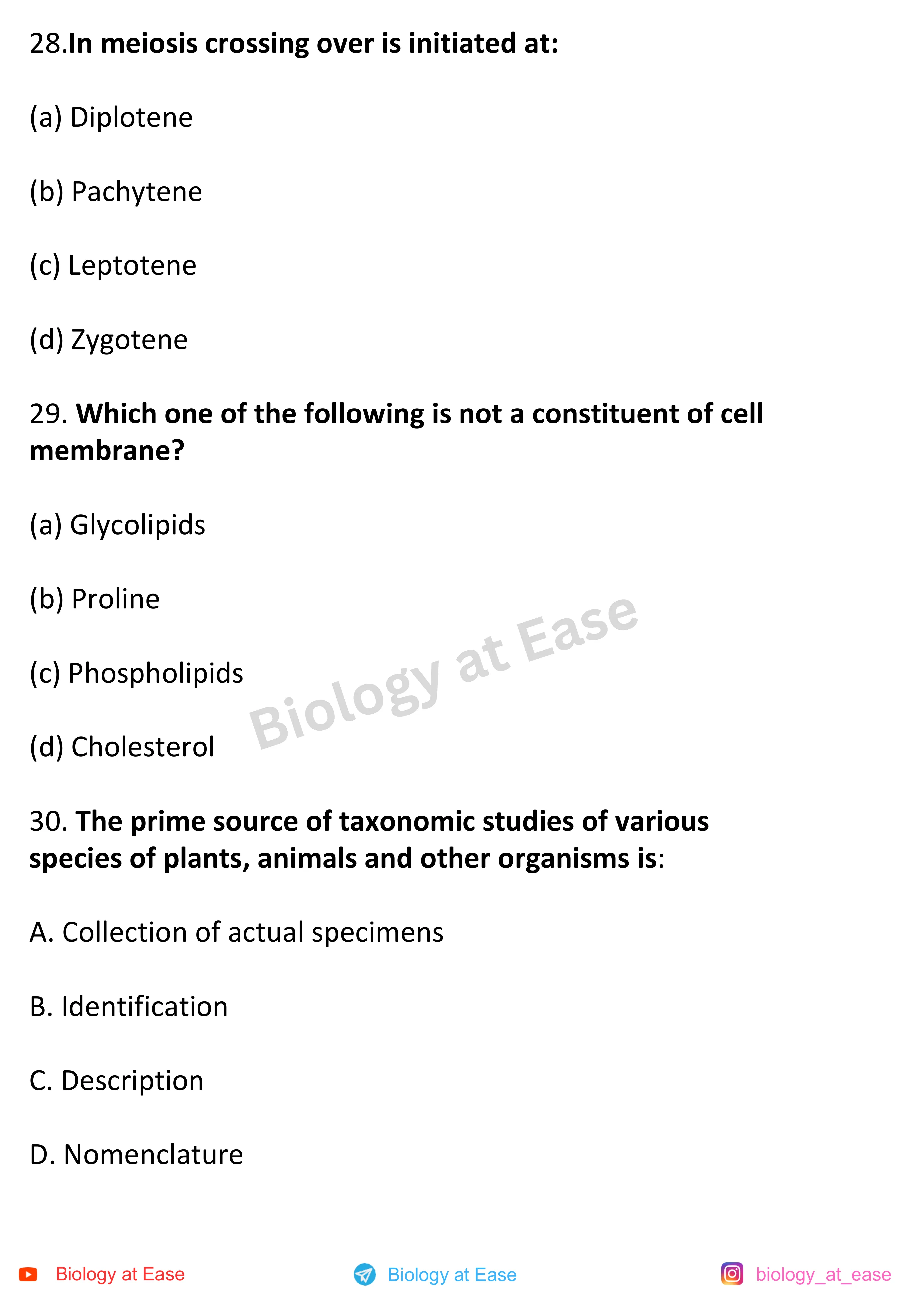 NEET Biology Full Mock 3 question sheet image 10