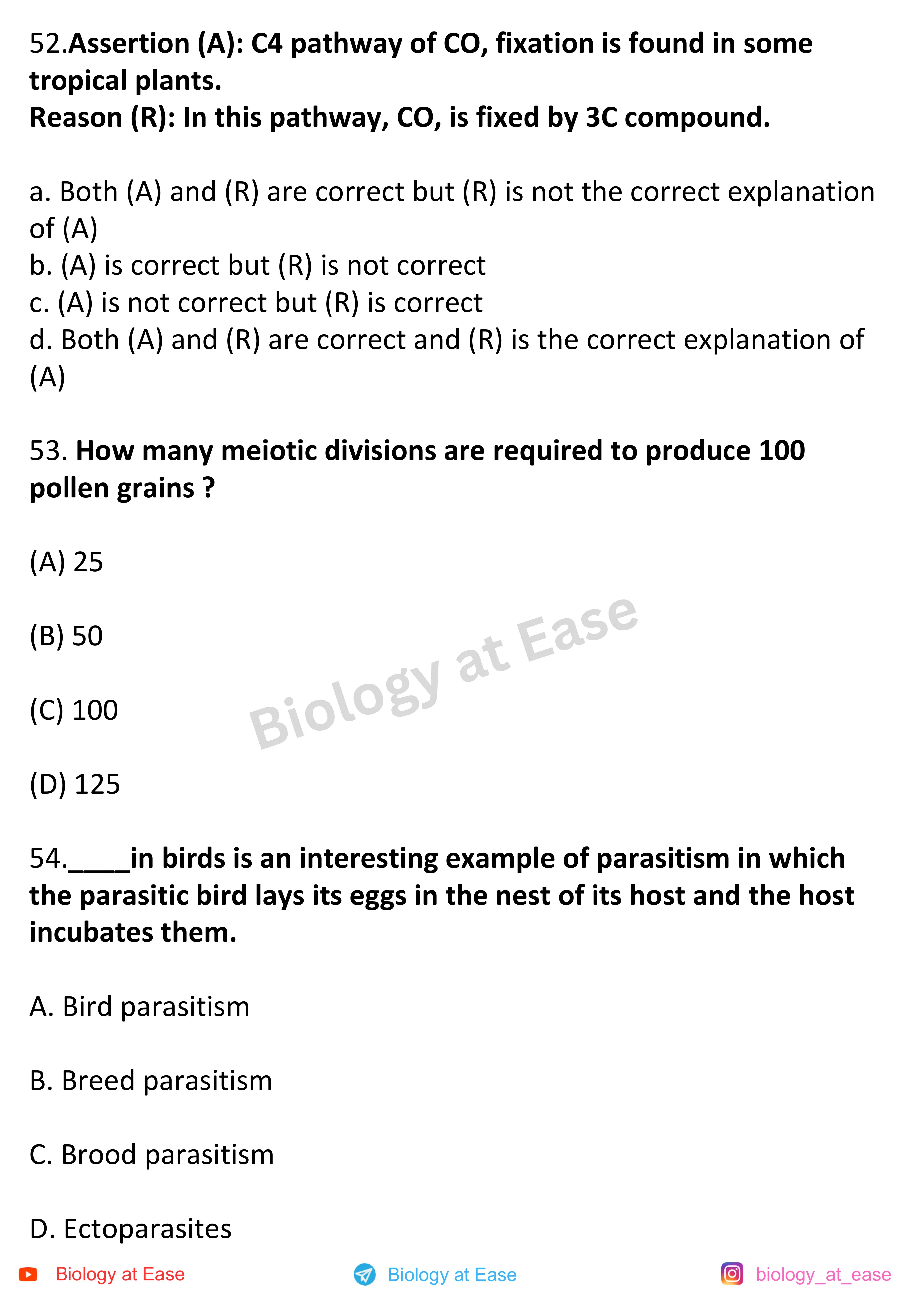 NEET Biology Full Mock 3 question sheet image 18