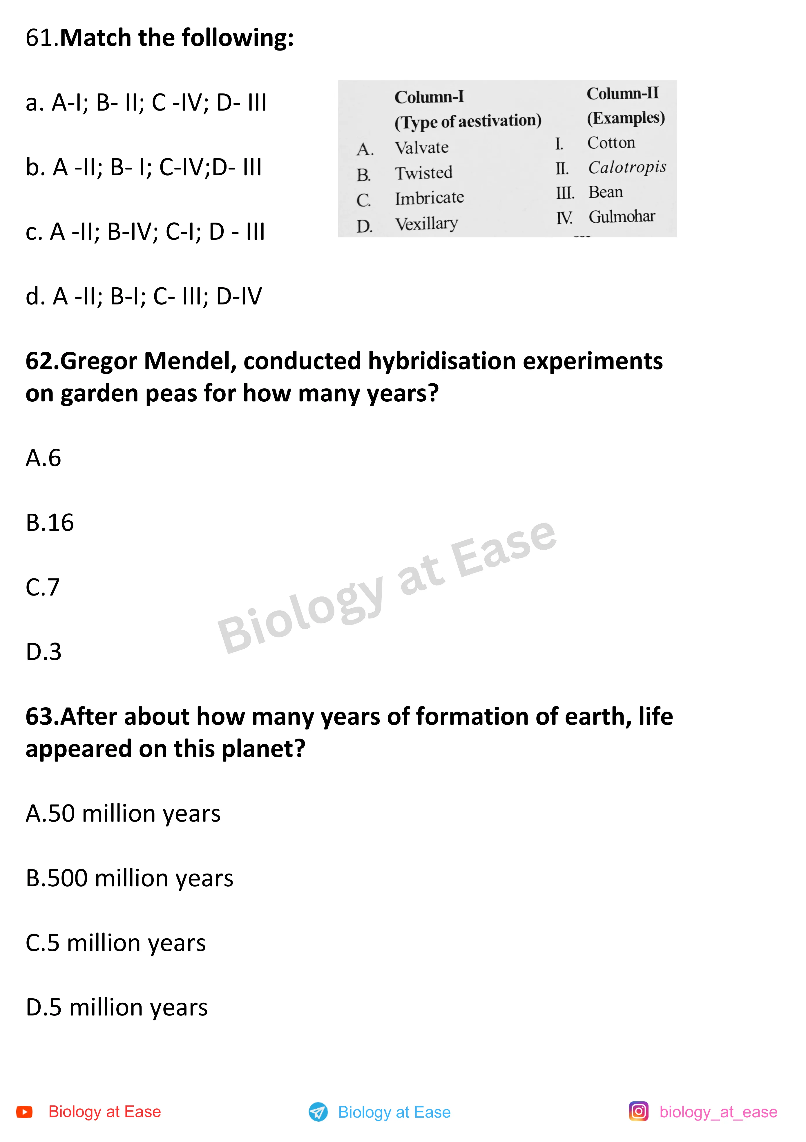 NEET Biology Full Mock 3 question sheet image 21