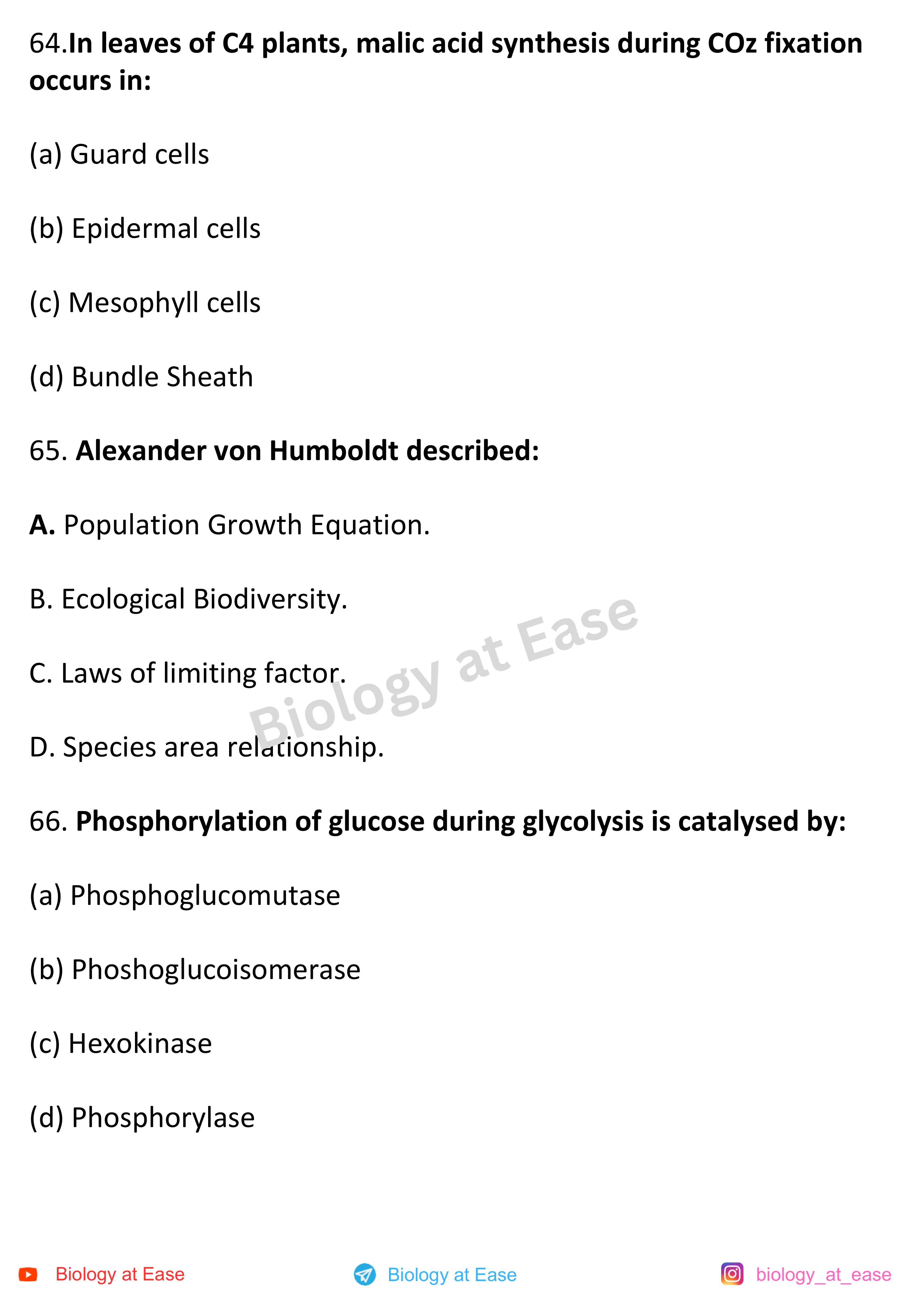 NEET Biology Full Mock 3 question sheet image 22