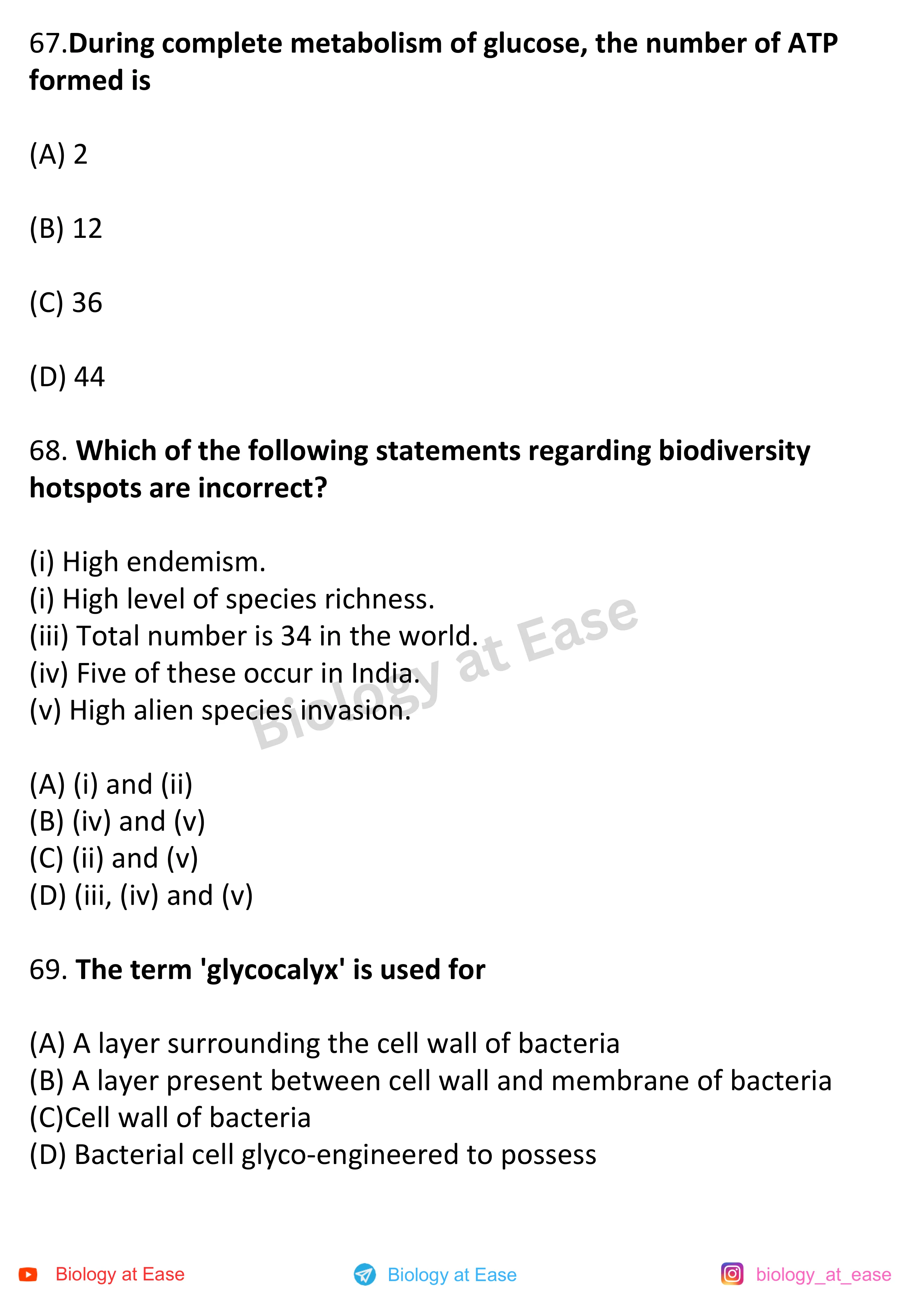 NEET Biology Full Mock 3 question sheet image 23
