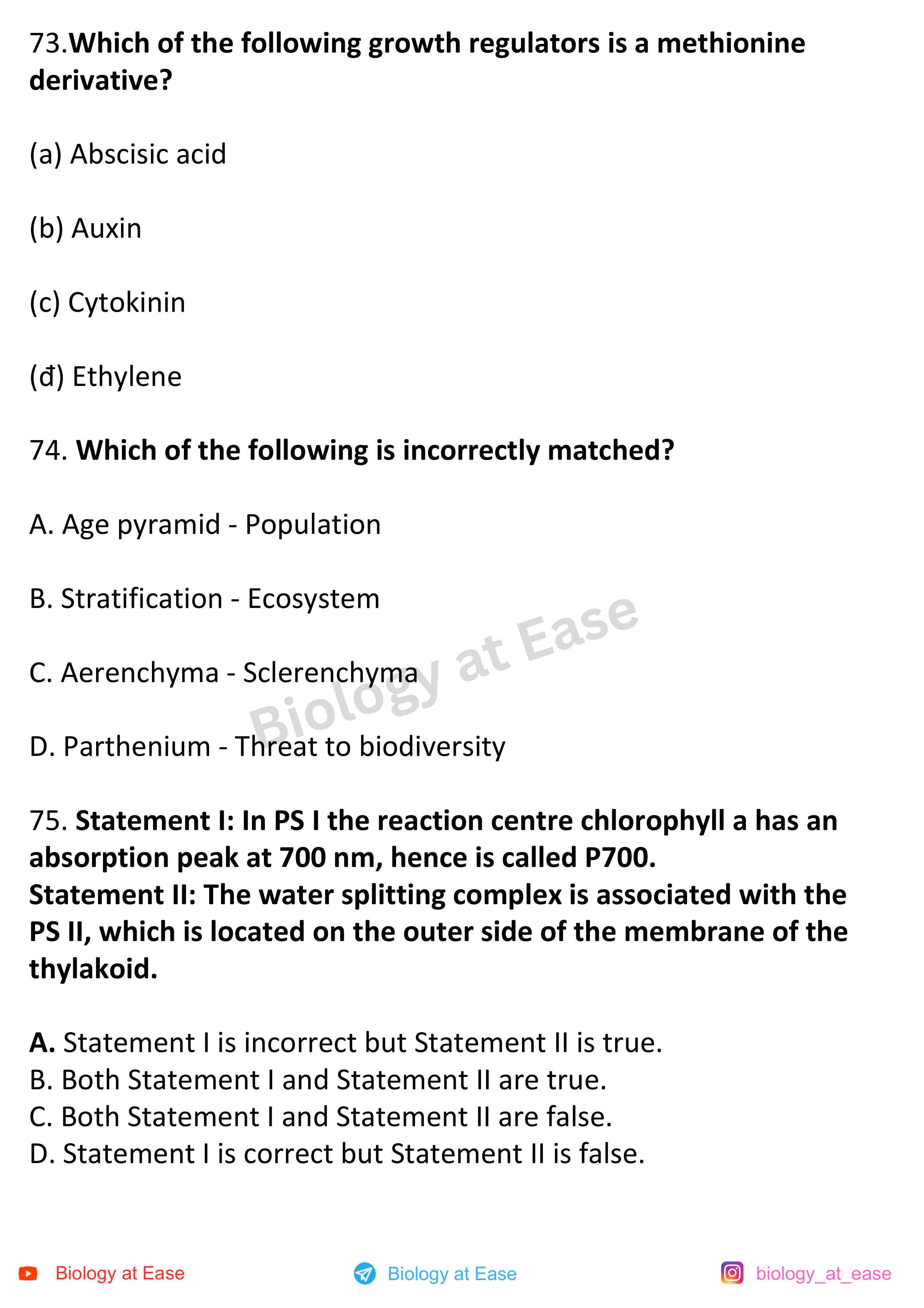 NEET Biology Full Mock 3 question sheet image 25