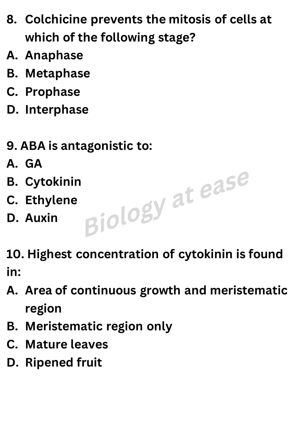 NEET Biology Full Mock 4 question sheet image 4
