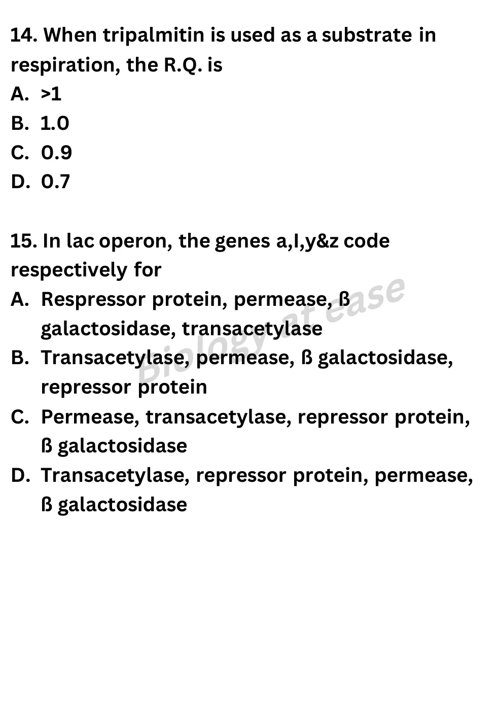 NEET Biology Full Mock 4 question sheet image 6
