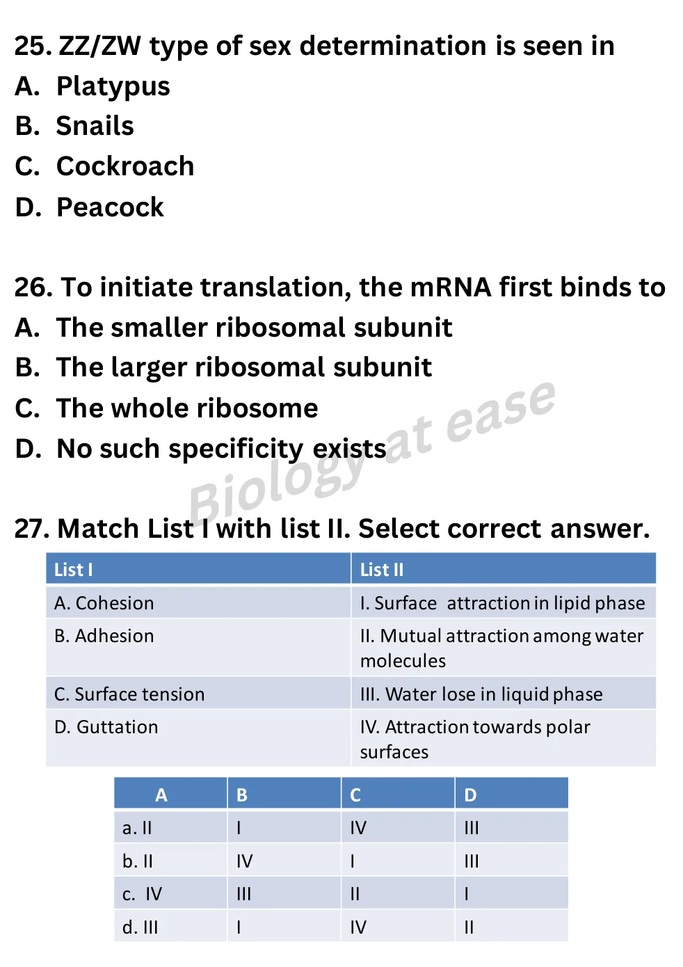 NEET Biology Full Mock 4 question sheet image 11