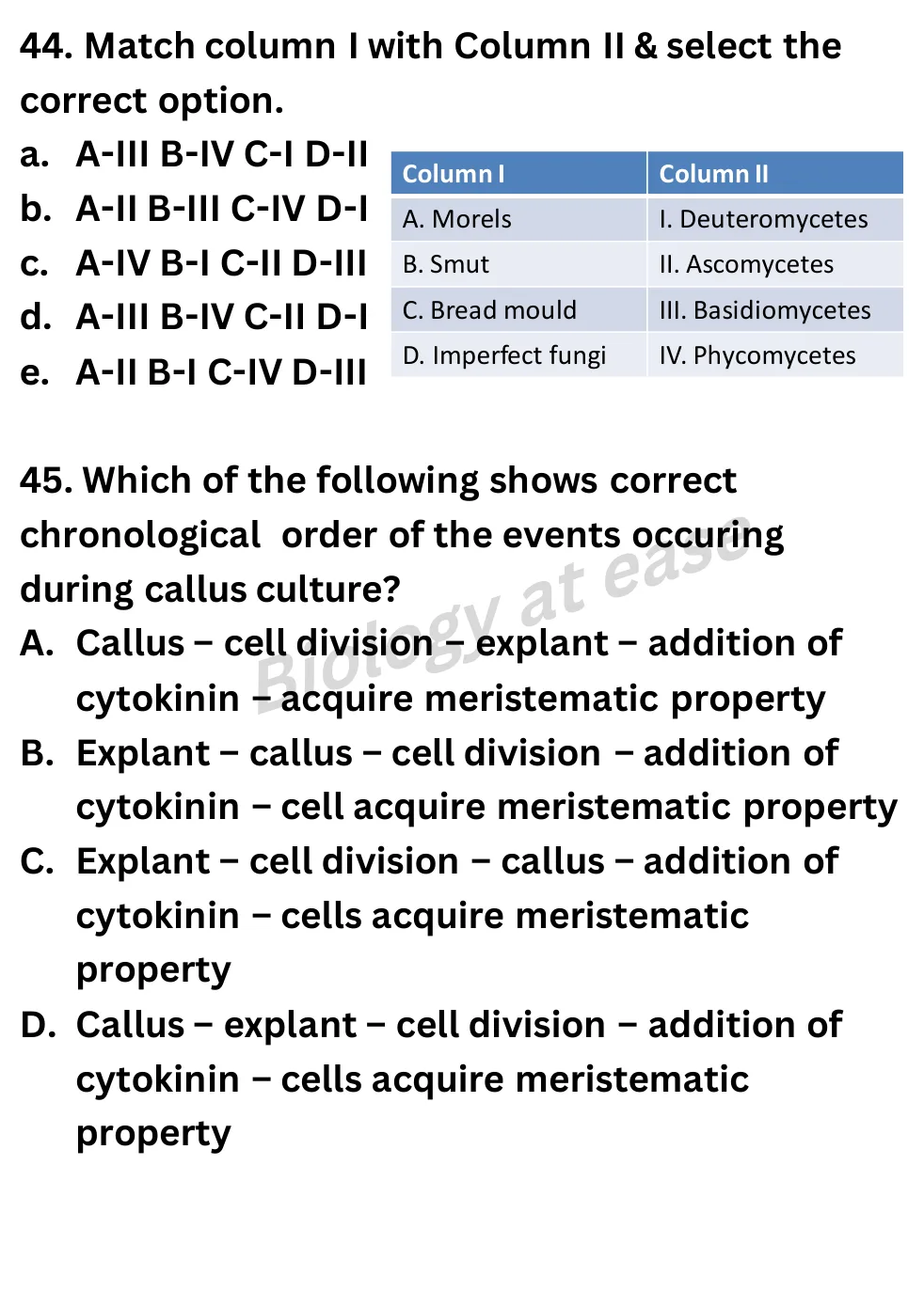 NEET Biology Full Mock 4 question sheet image 18