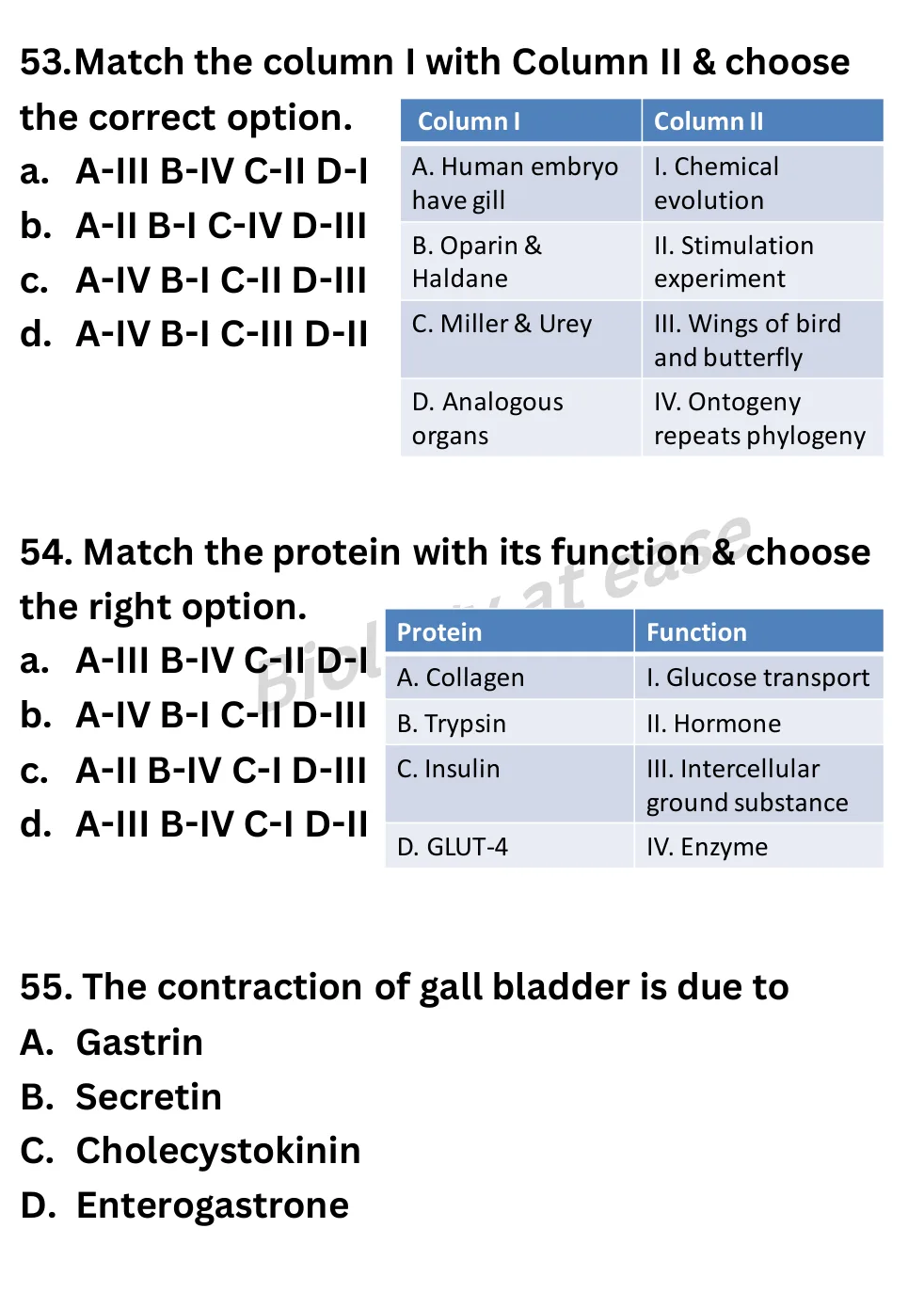 NEET Biology Full Mock 4 question sheet image 22