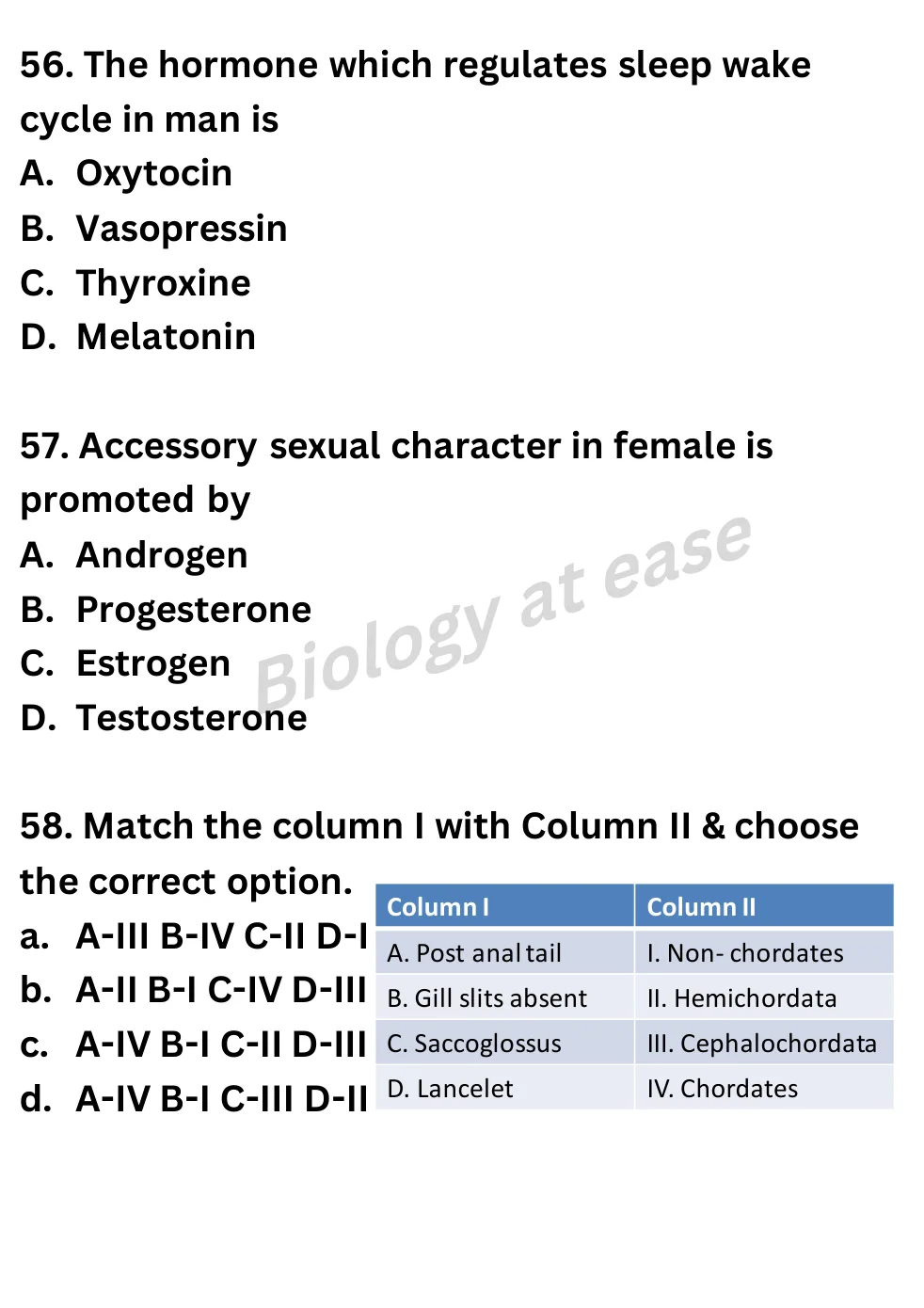 NEET Biology Full Mock 4 question sheet image 23