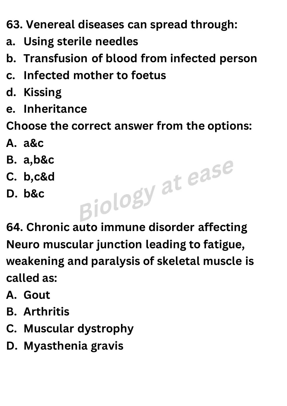 NEET Biology Full Mock 4 question sheet image 26