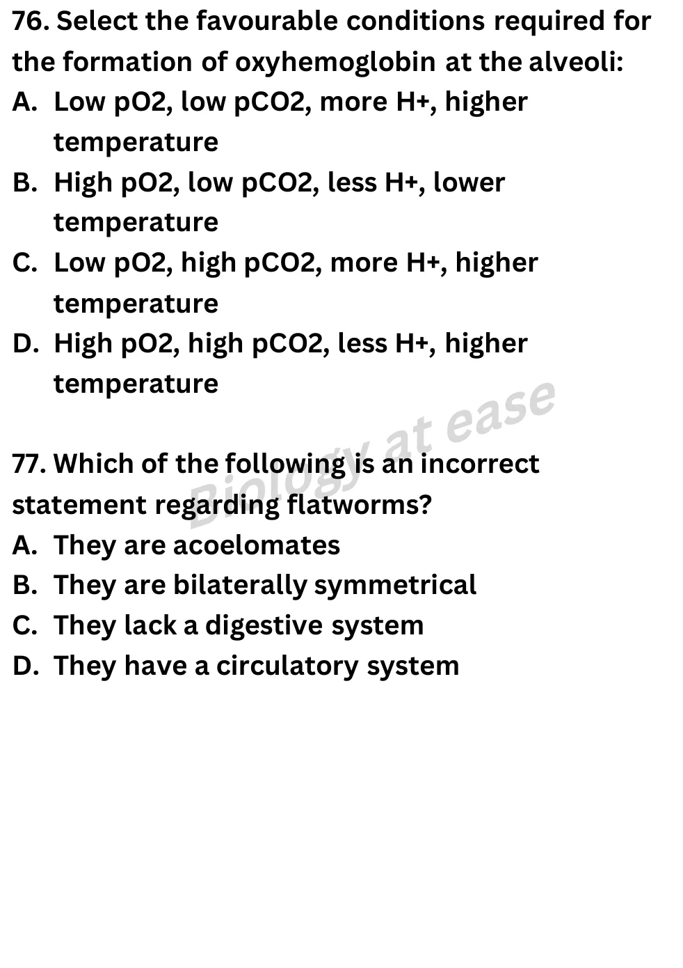 NEET Biology Full Mock 4 question sheet image 31