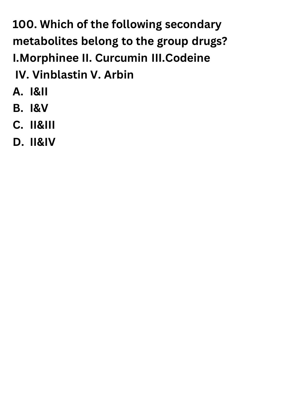 NEET Biology Full Mock 4 question sheet image 40