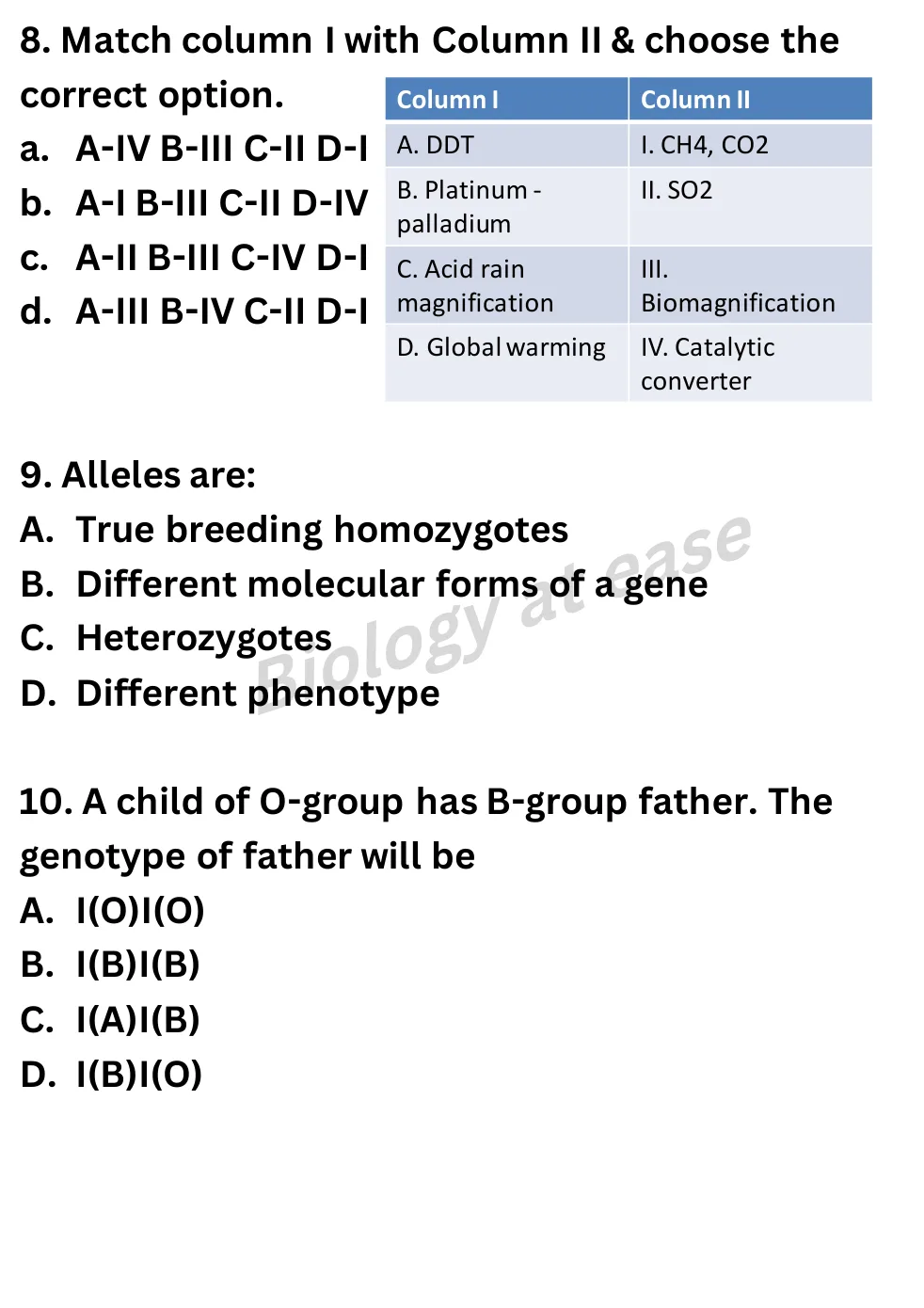 NEET Biology Full Mock 5 question sheet image 4