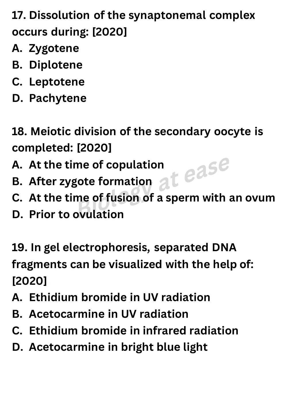 NEET Biology Full Mock 5 question sheet image 7