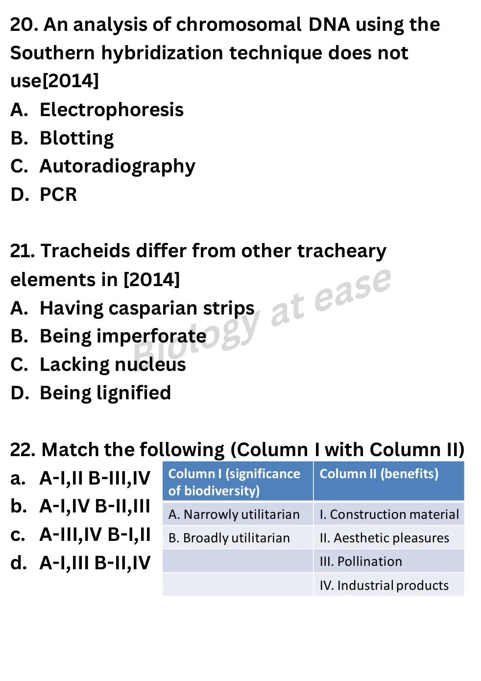 NEET Biology Full Mock 5 question sheet image 8