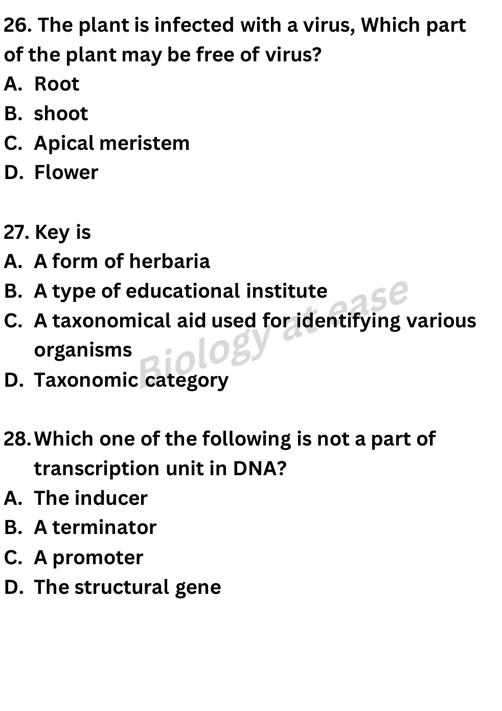 NEET Biology Full Mock 5 question sheet image 10