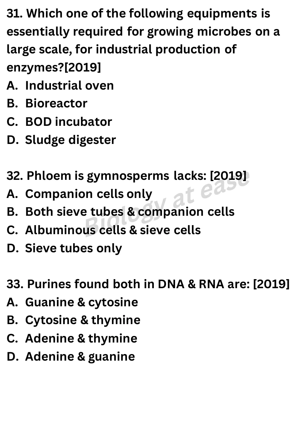 NEET Biology Full Mock 5 question sheet image 12