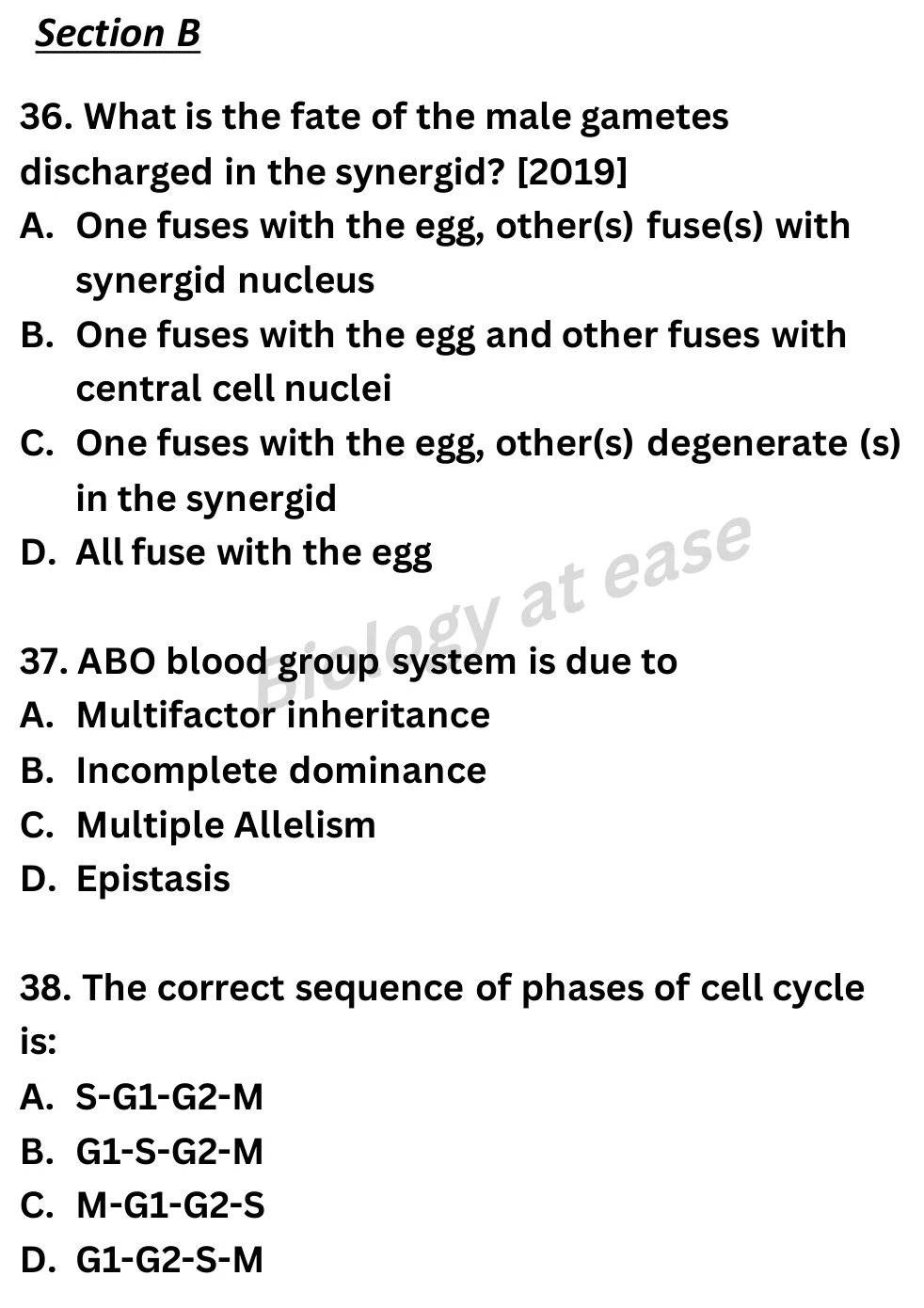 NEET Biology Full Mock 5 question sheet image 14