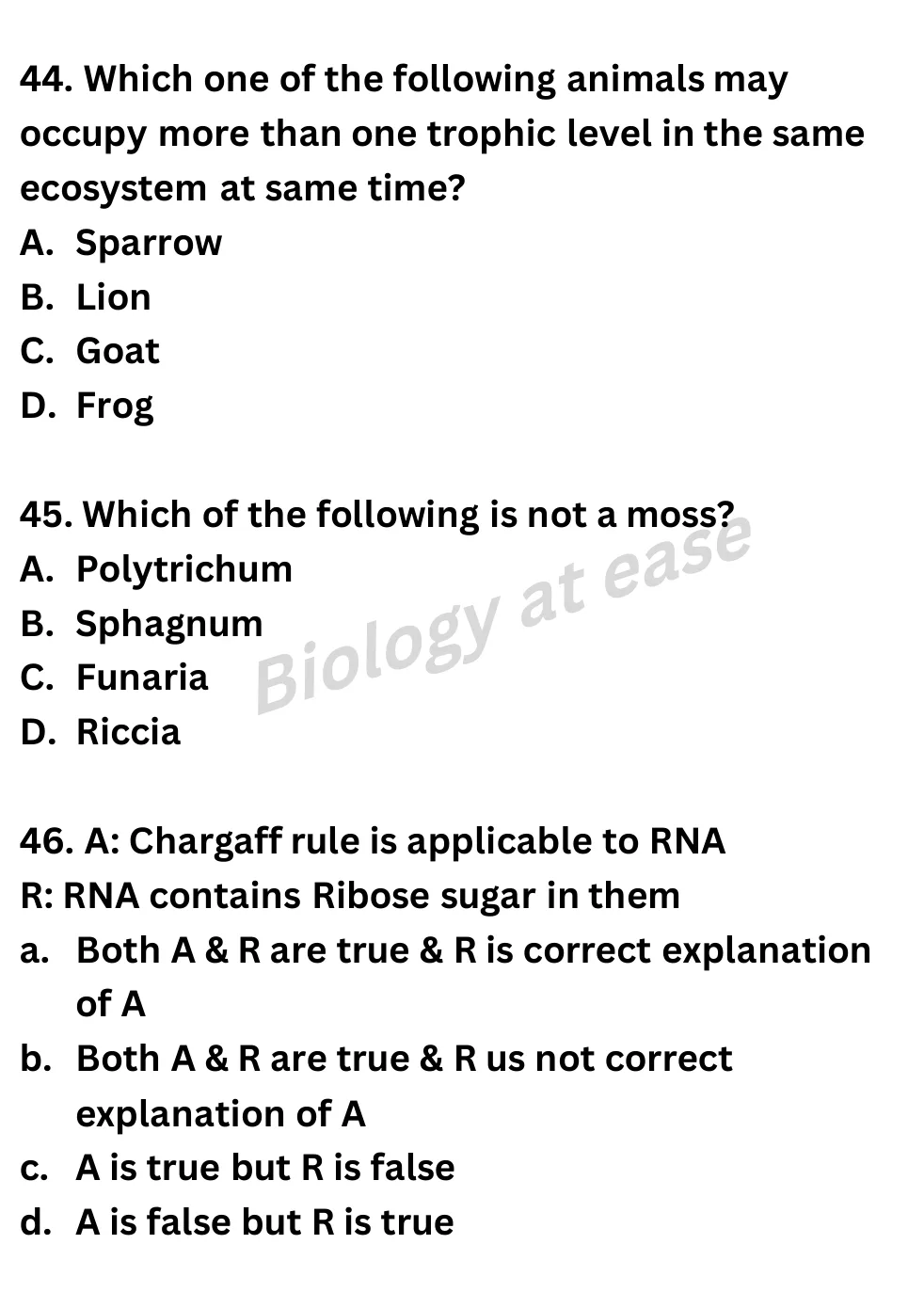 NEET Biology Full Mock 5 question sheet image 17