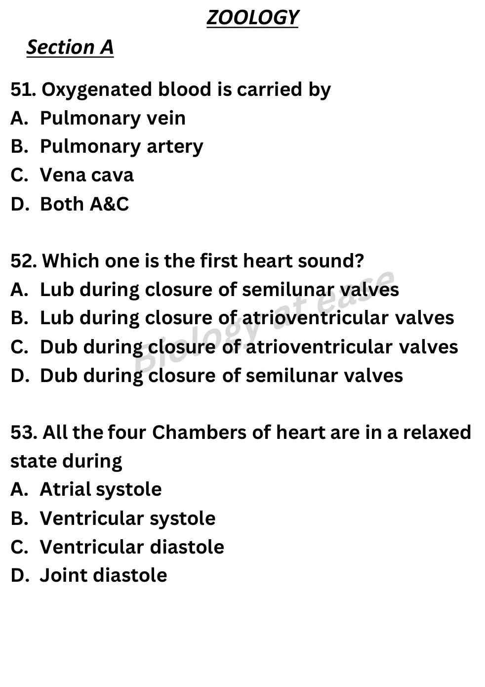 NEET Biology Full Mock 5 question sheet image 20