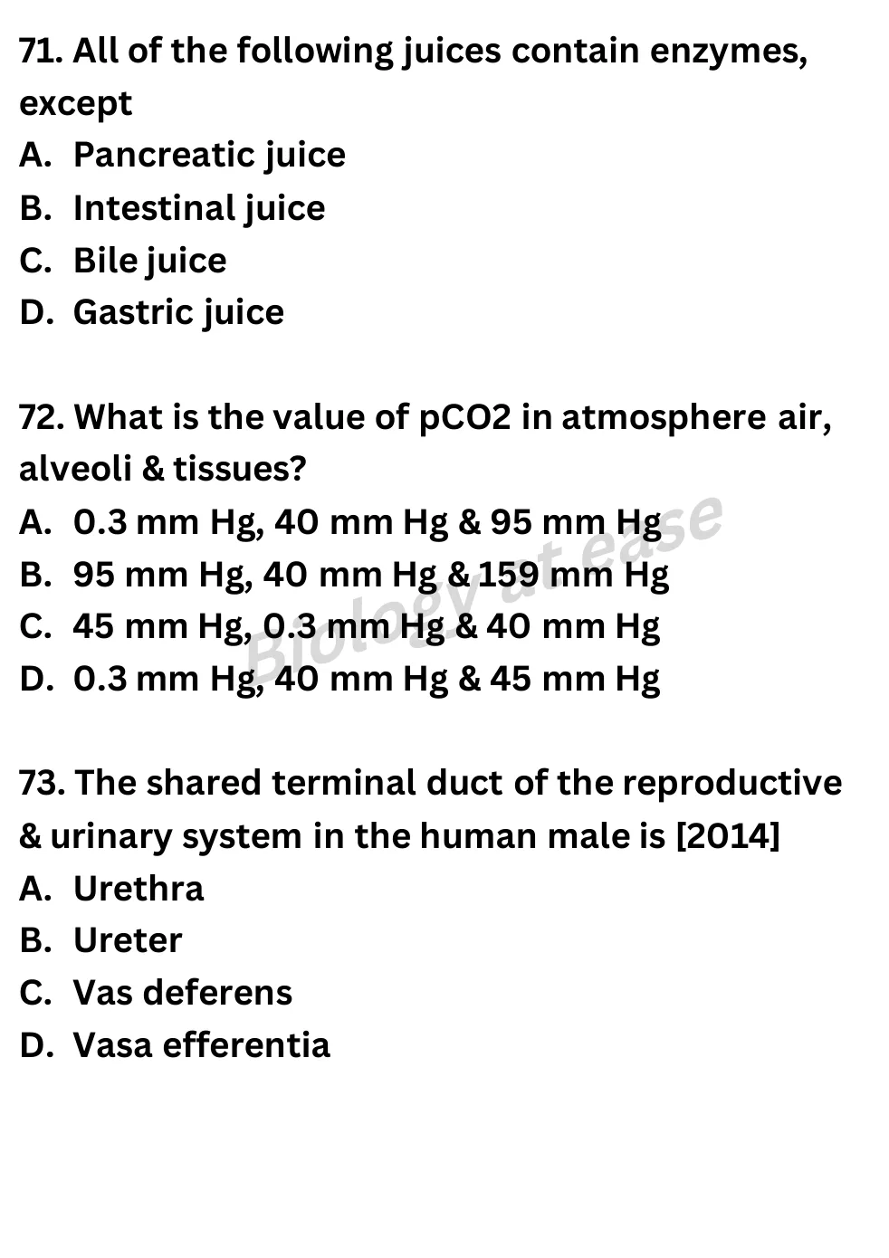 NEET Biology Full Mock 5 question sheet image 27
