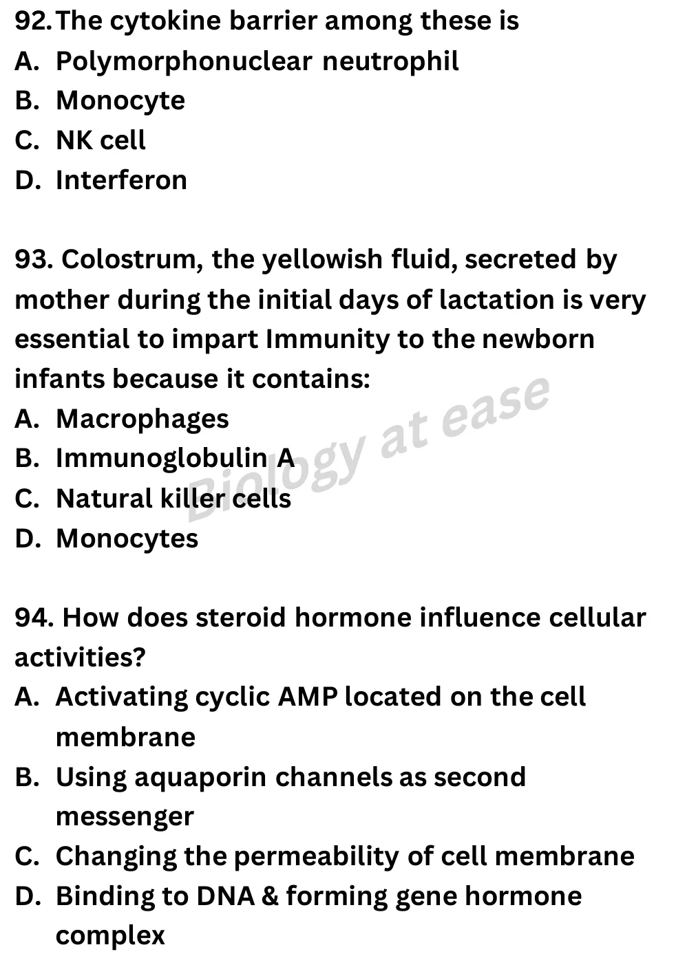 NEET Biology Full Mock 5 question sheet image 34