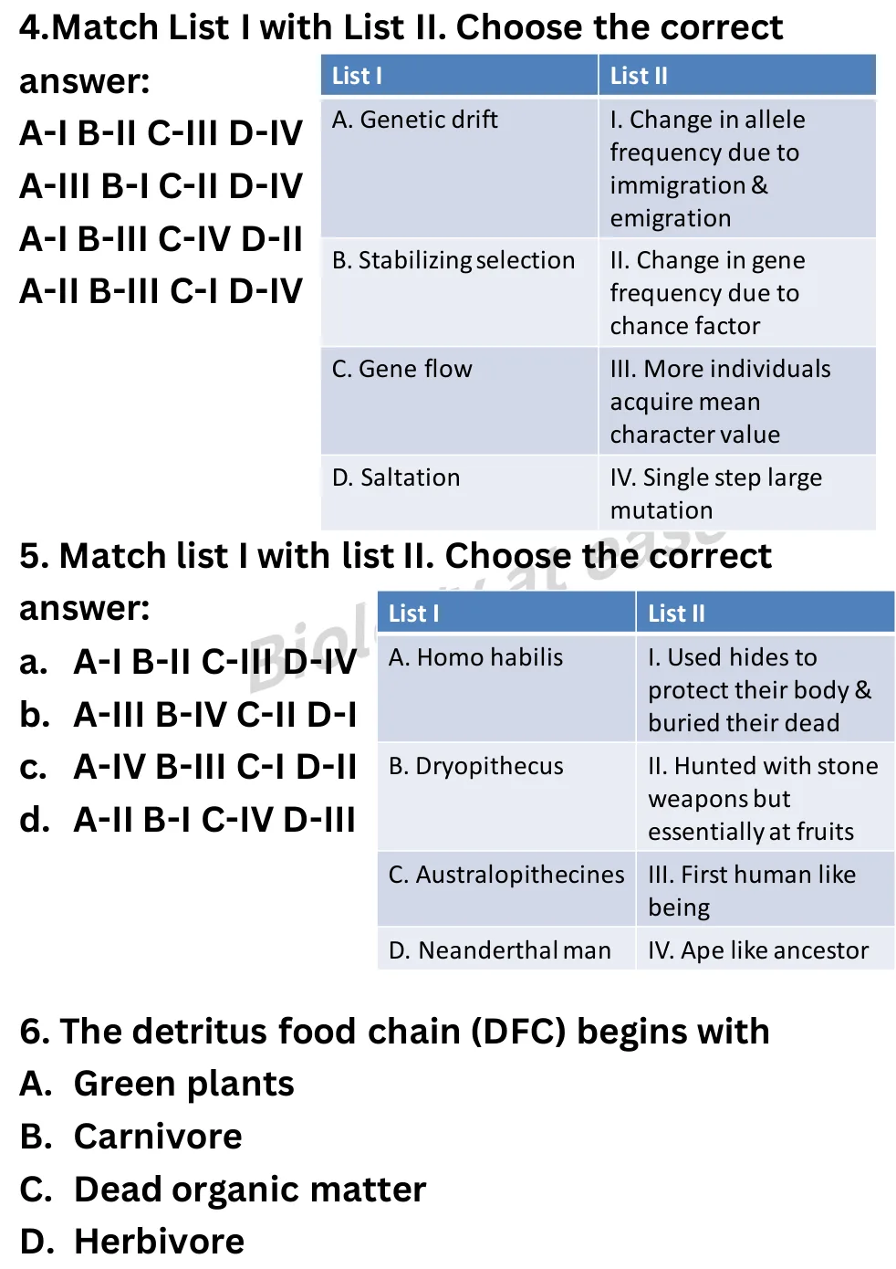 NEET Biology Full Mock 6 question sheet image 2