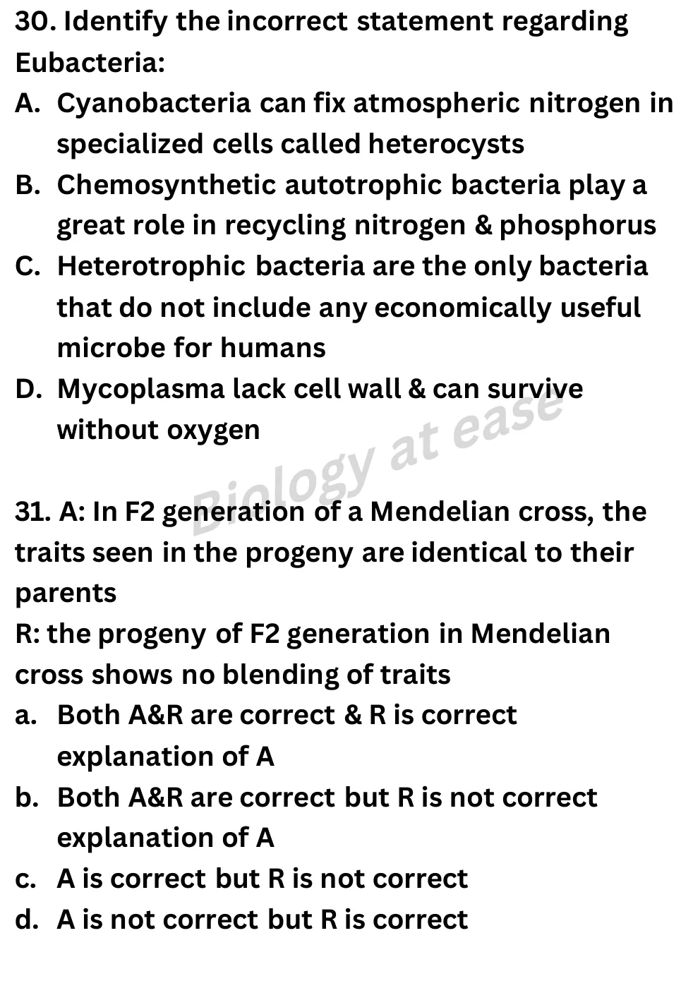 NEET Biology Full Mock 6 question sheet image 12