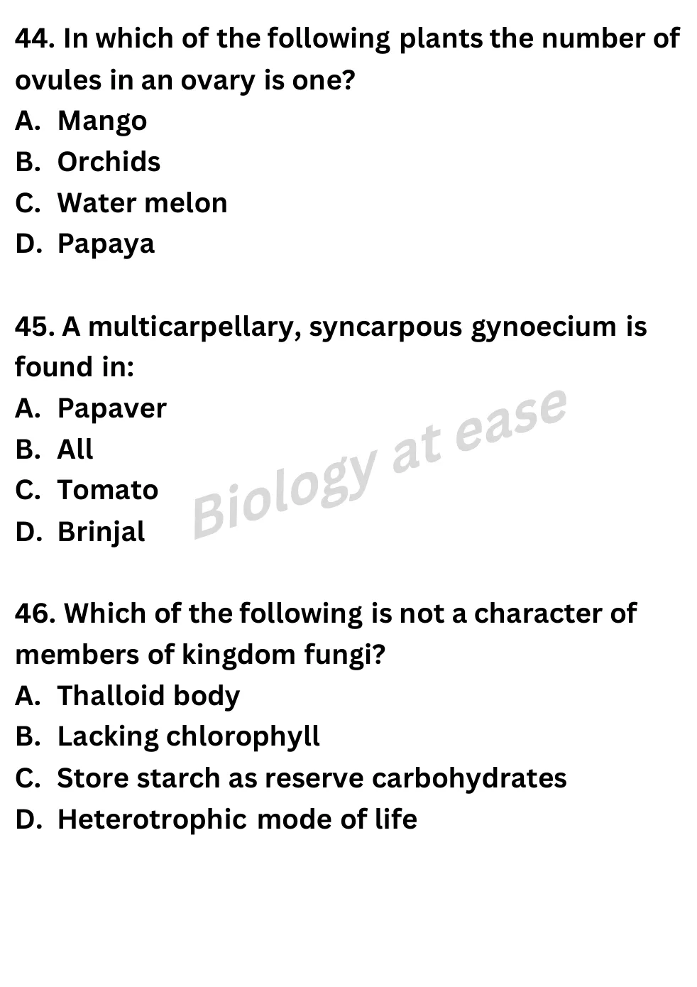 NEET Biology Full Mock 6 question sheet image 18