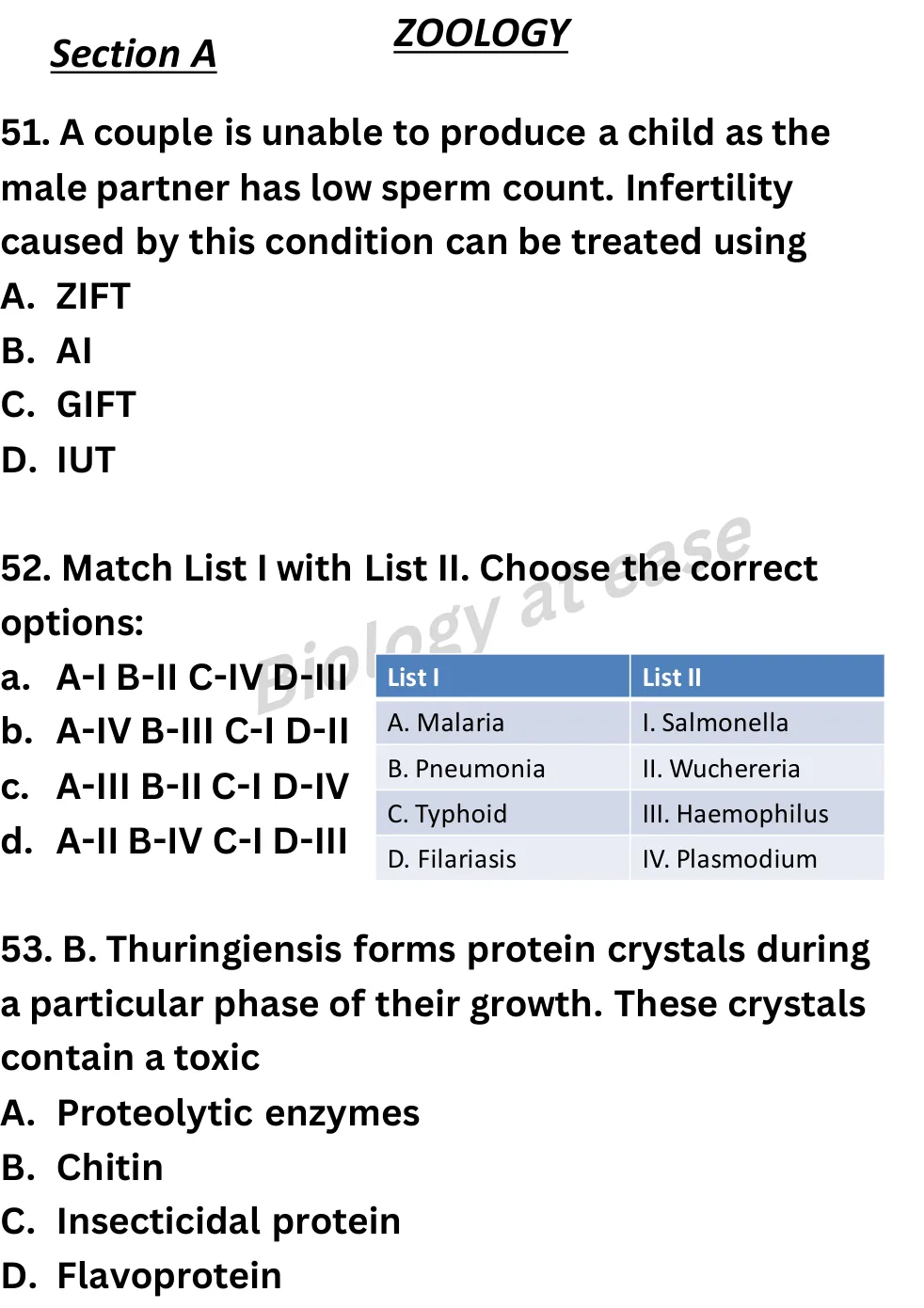 NEET Biology Full Mock 6 question sheet image 21