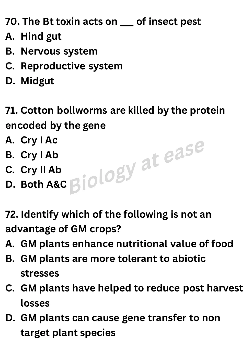 NEET Biology Full Mock 6 question sheet image 27