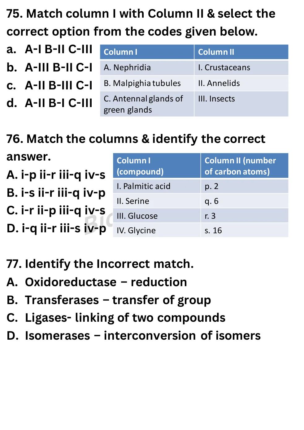 NEET Biology Full Mock 6 question sheet image 29