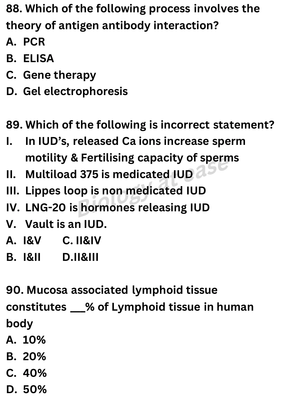 NEET Biology Full Mock 6 question sheet image 34