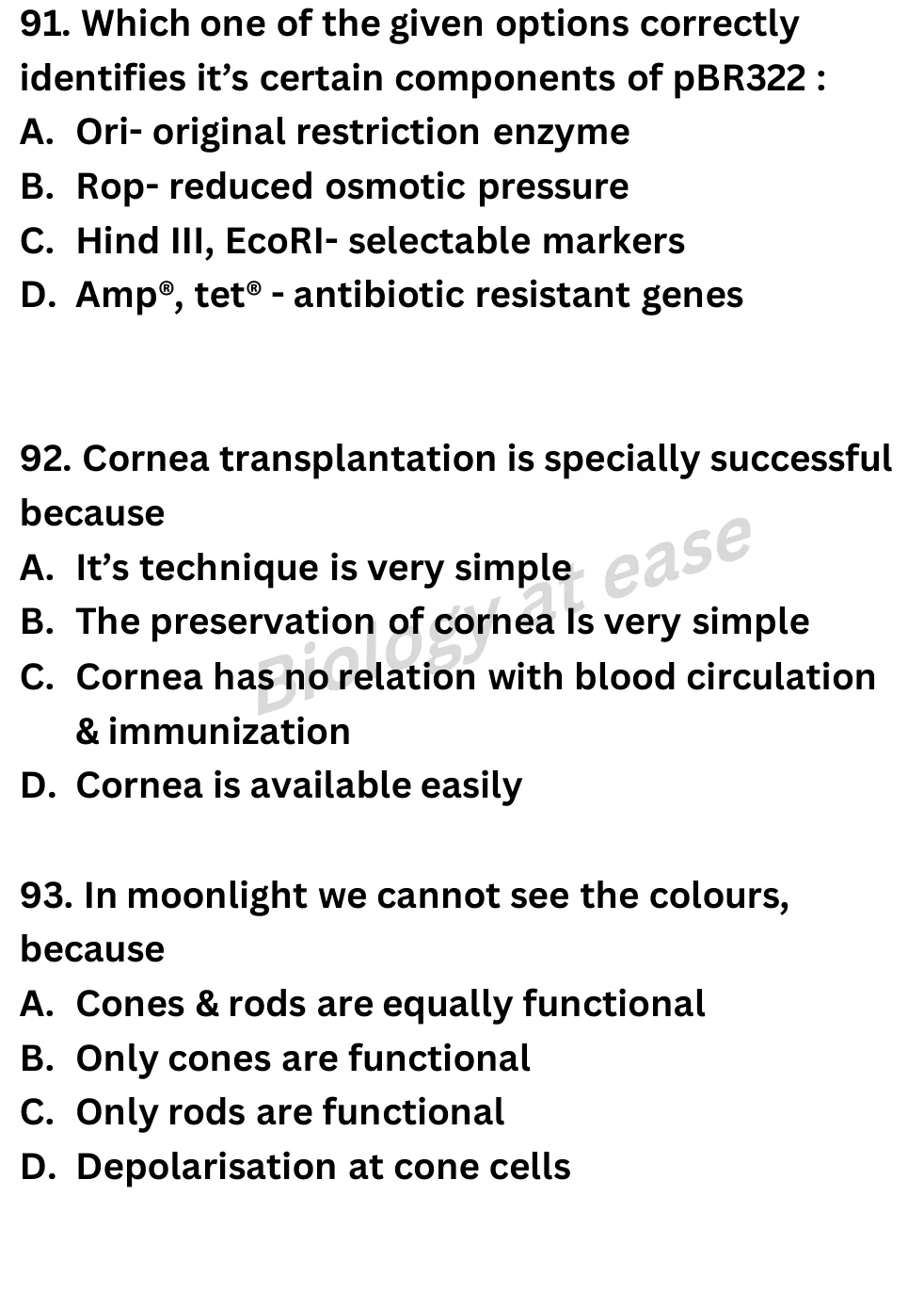 NEET Biology Full Mock 6 question sheet image 35