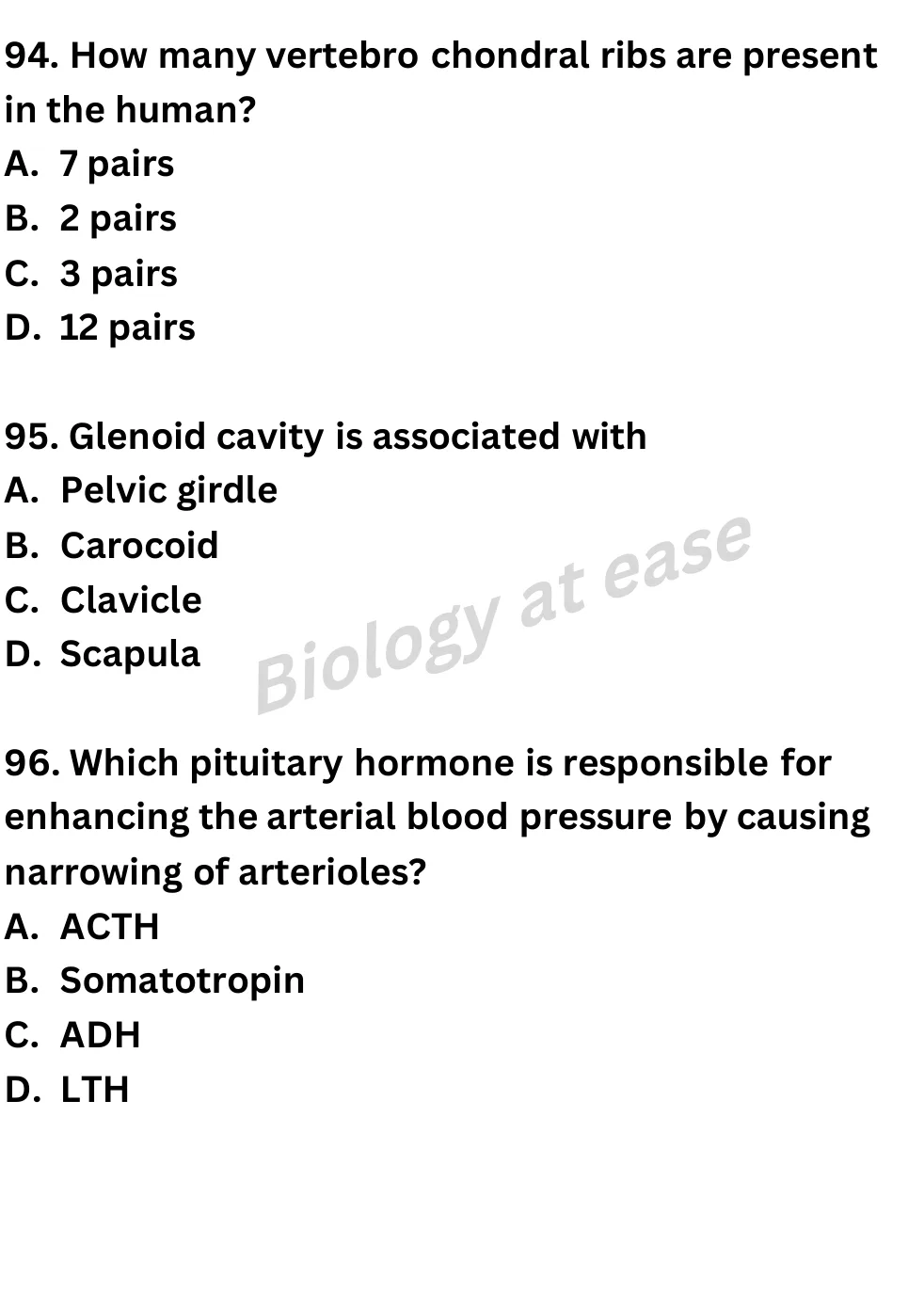 NEET Biology Full Mock 6 question sheet image 36