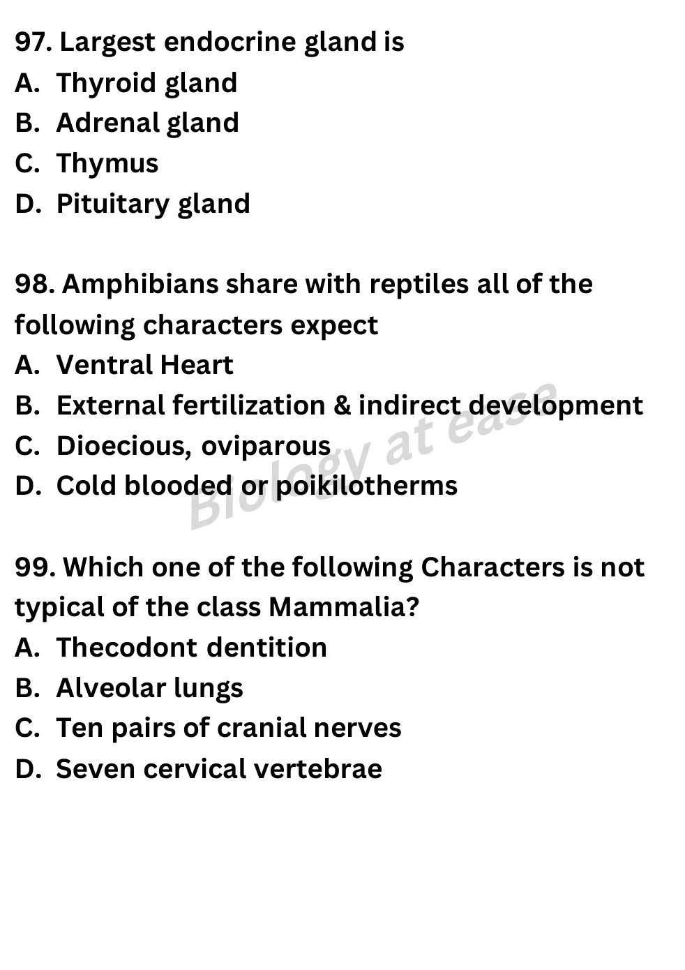 NEET Biology Full Mock 6 question sheet image 37