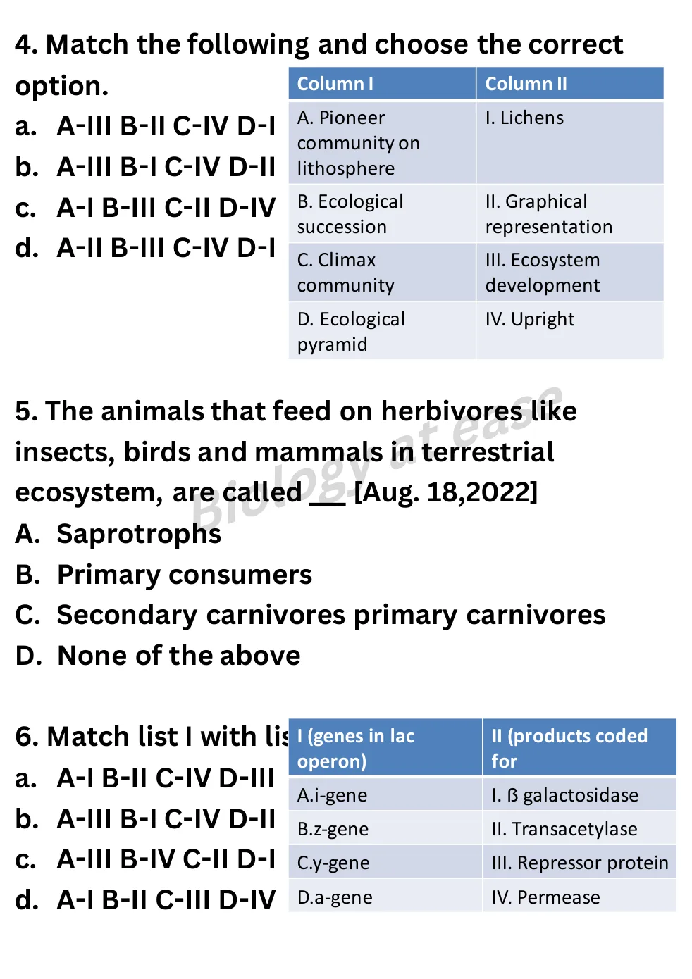 NEET Biology Full Mock 7 question sheet image 2