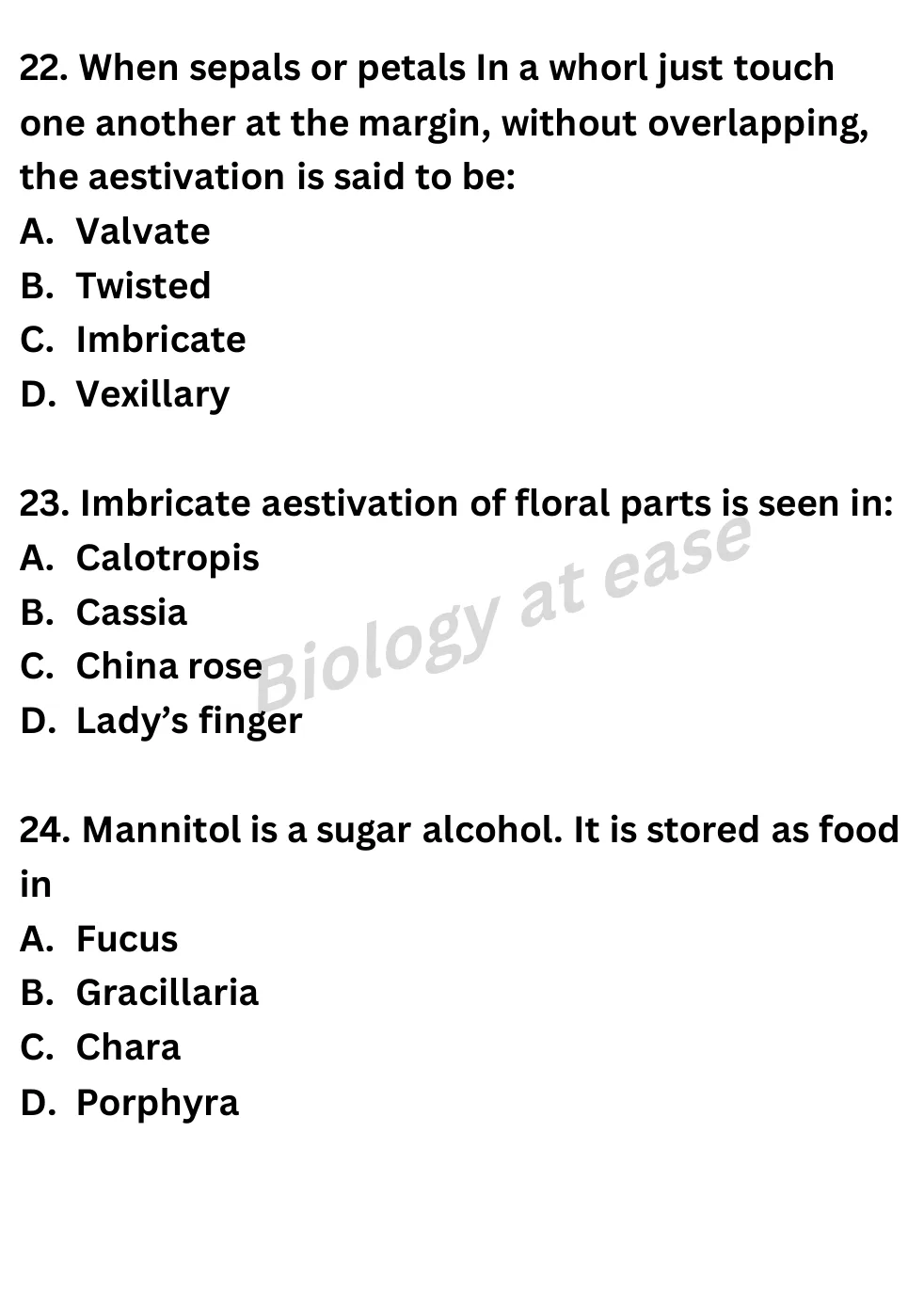 NEET Biology Full Mock 7 question sheet image 9