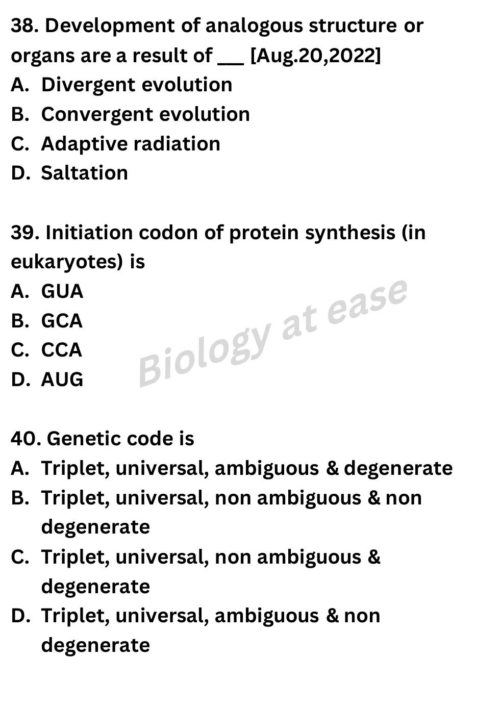 NEET Biology Full Mock 7 question sheet image 15