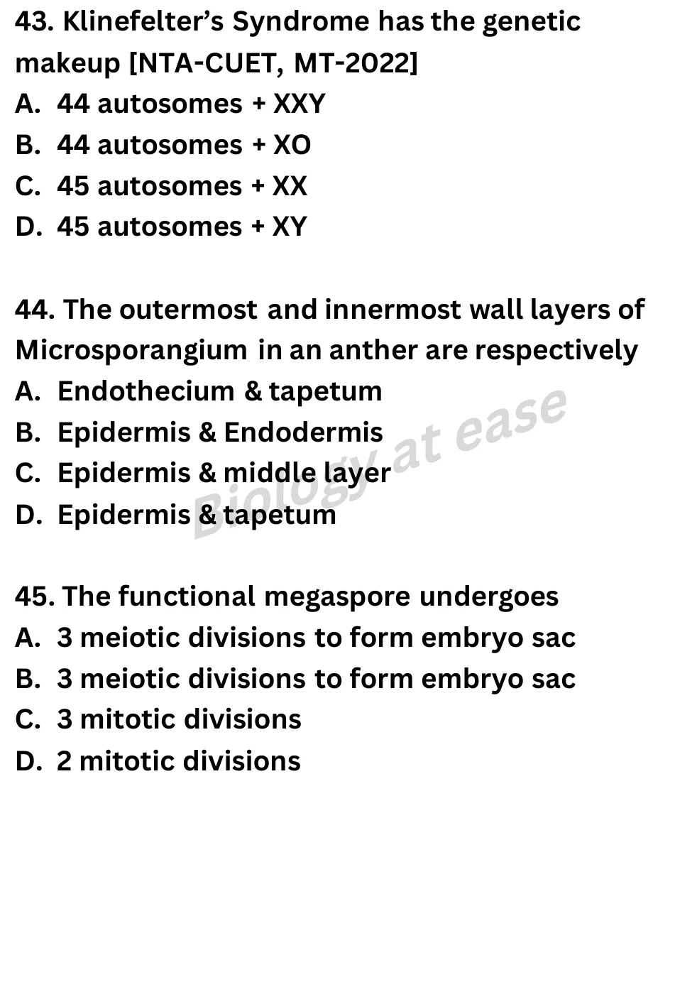 NEET Biology Full Mock 7 question sheet image 17