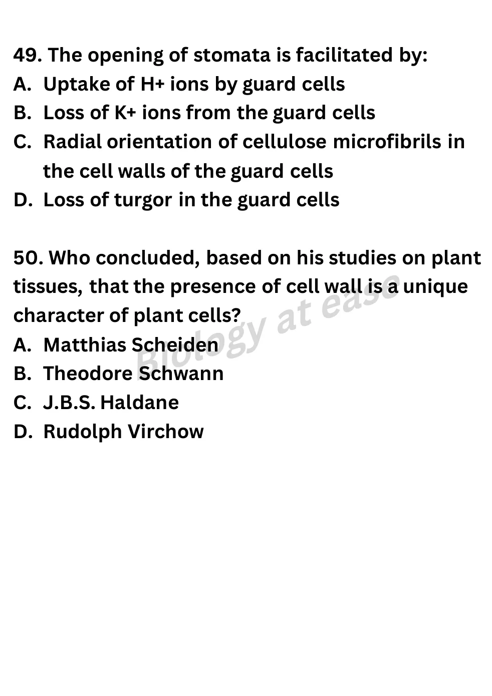 NEET Biology Full Mock 7 question sheet image 19