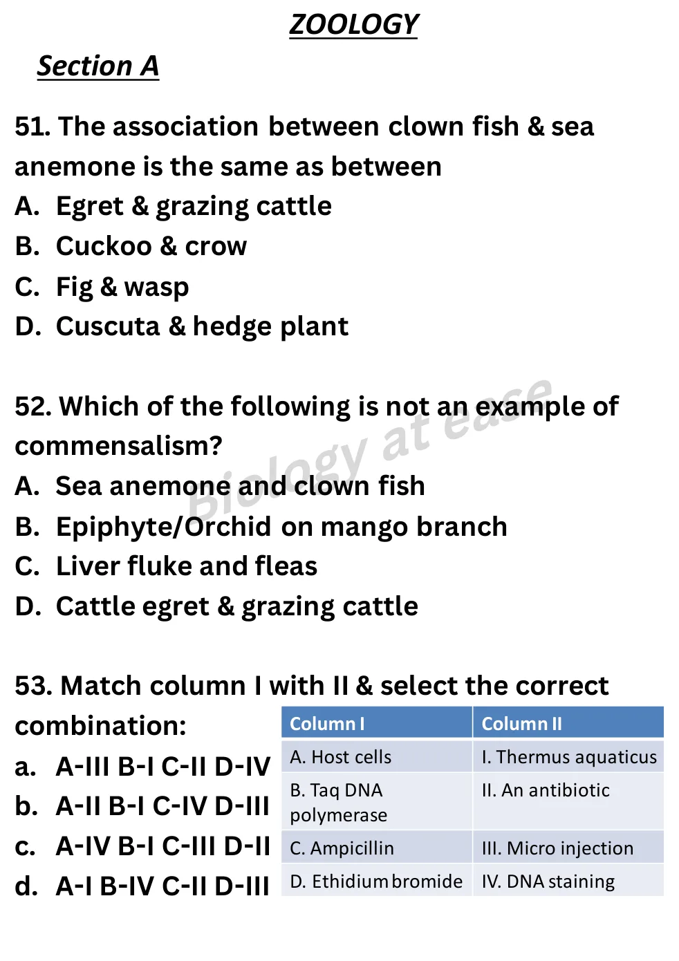 NEET Biology Full Mock 7 question sheet image 20