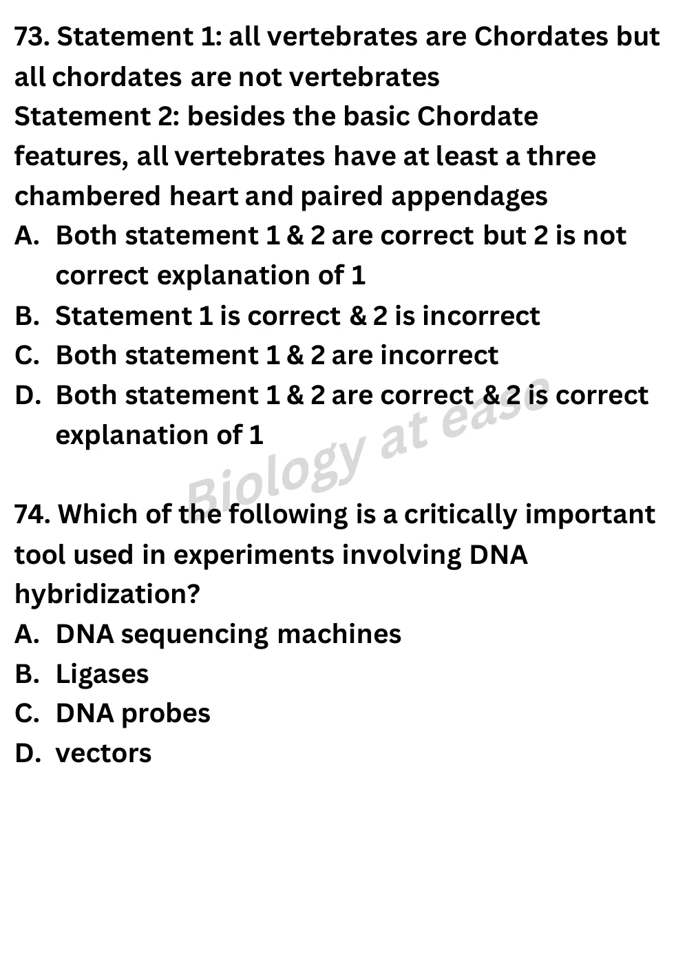 NEET Biology Full Mock 7 question sheet image 28