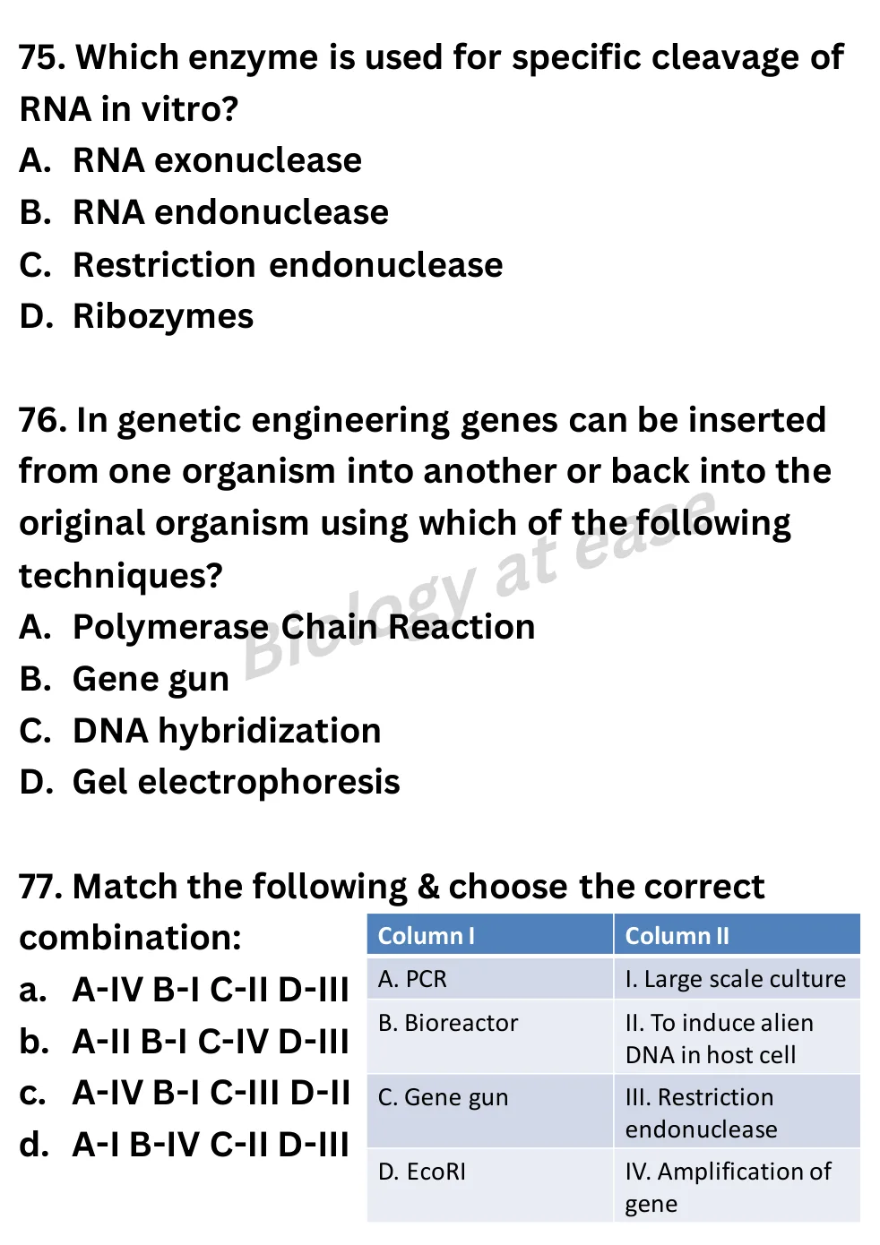 NEET Biology Full Mock 7 question sheet image 29